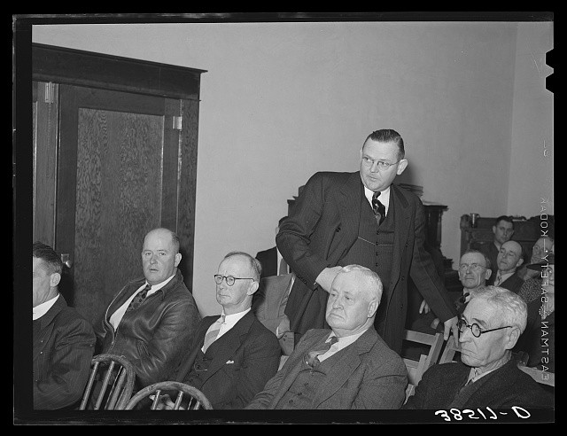 Photo:Loomis CA 1940 Loomis Fruit Association Fortieth Annual Meeting Men