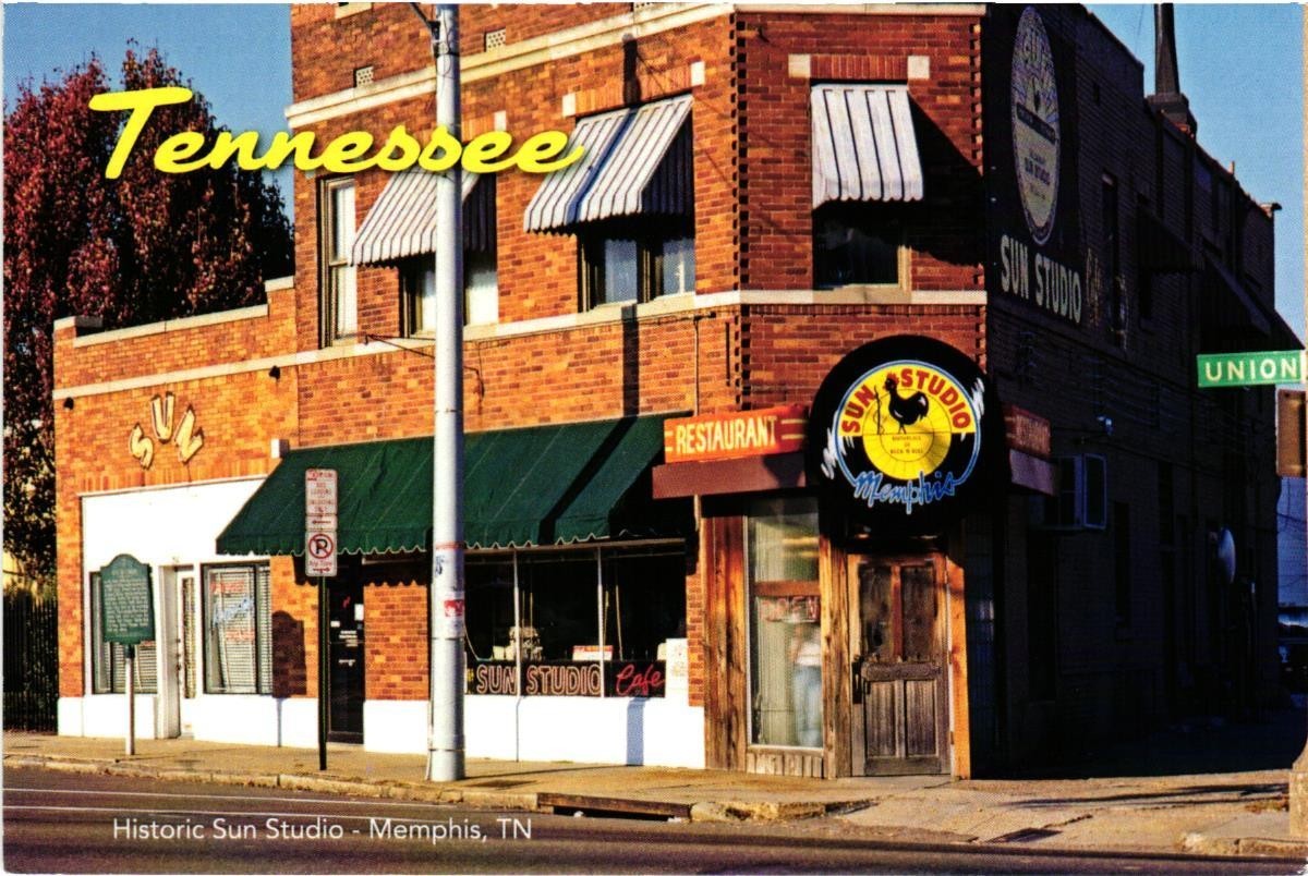 Historic Sun Studio Postcard Memphis TN Birthplace of Rock N Roll Elvis Presley.