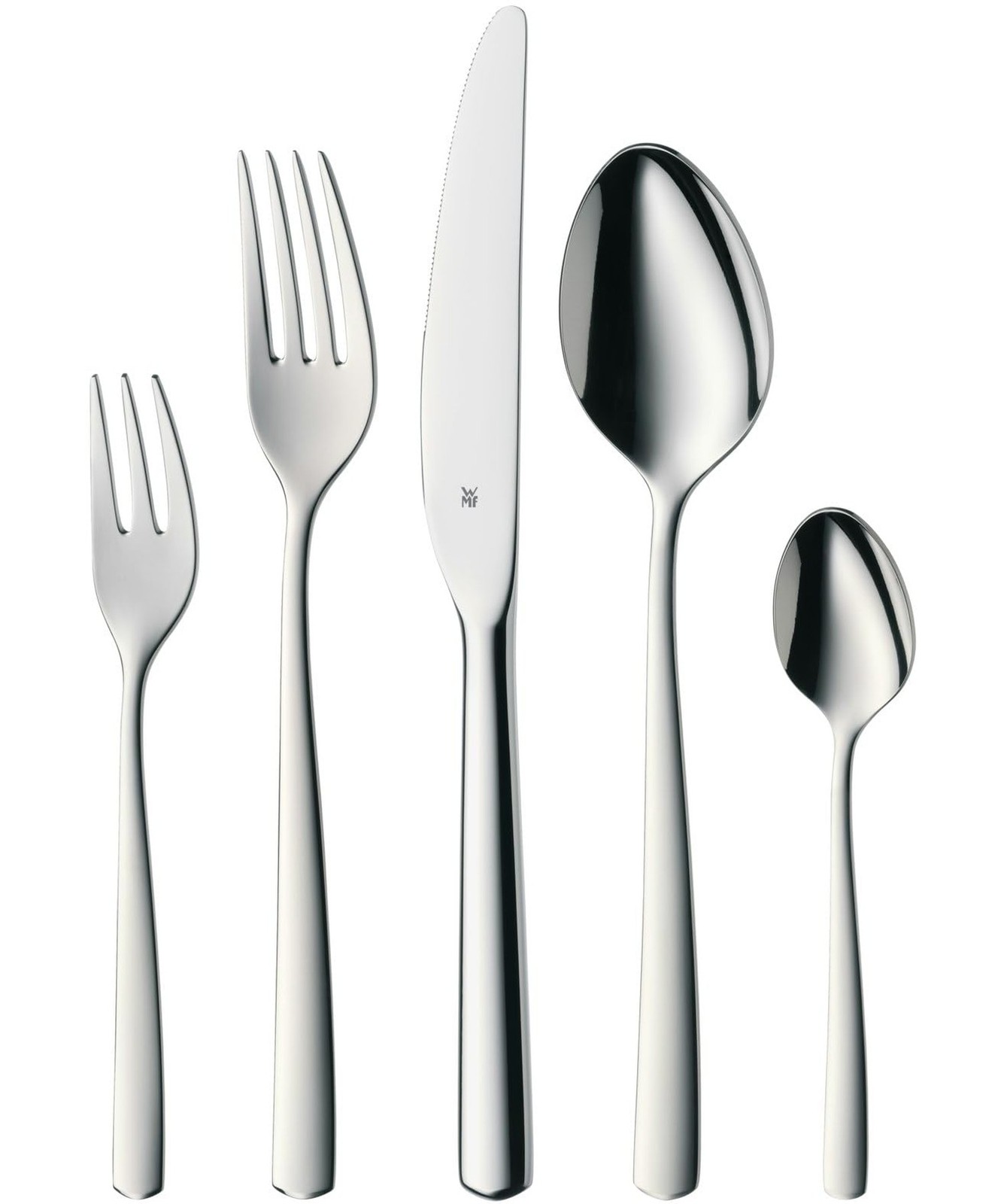 WMF Cutlery Set 30-Pieces for 6 Persons Boston Cromargan 18/10 Stainless Stee...