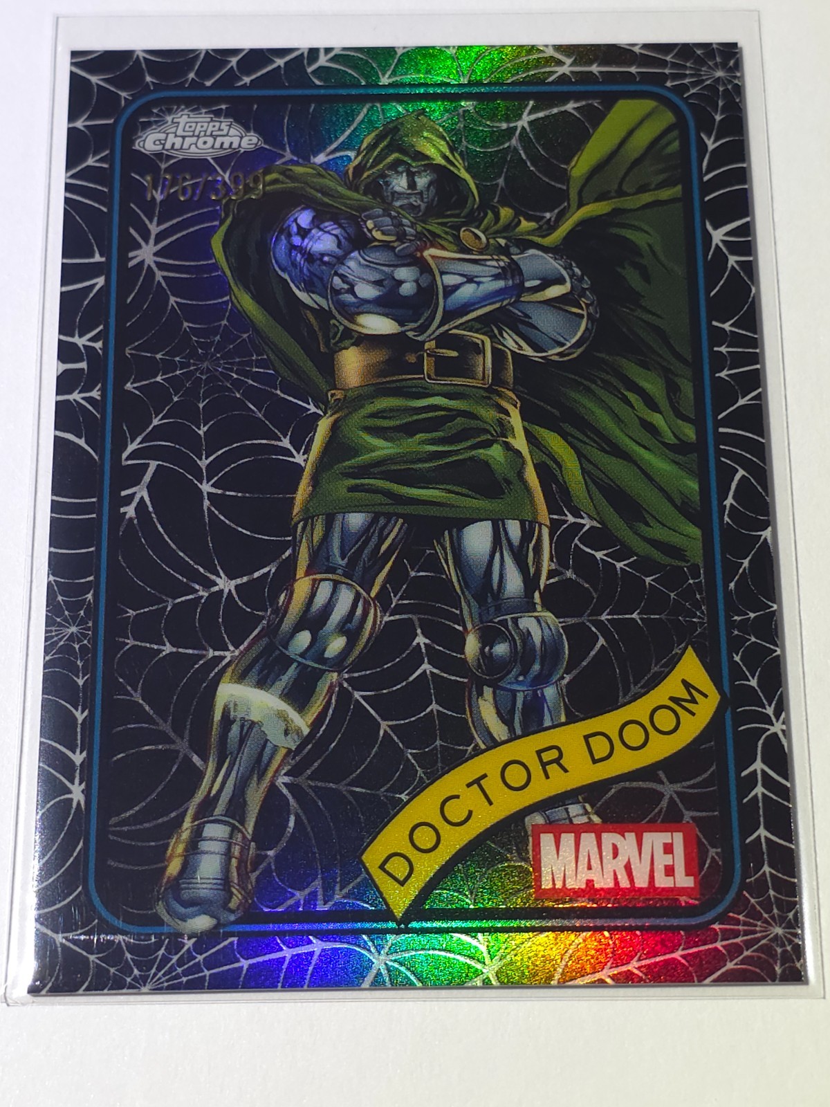 Topps 2025 Topps Chrome Marvel Doctor Doom #148 Serial Numbered 176/399 Topps 2025 Topps Chrome Marvel Doctor Doom #148 Serial Numbered 176/399