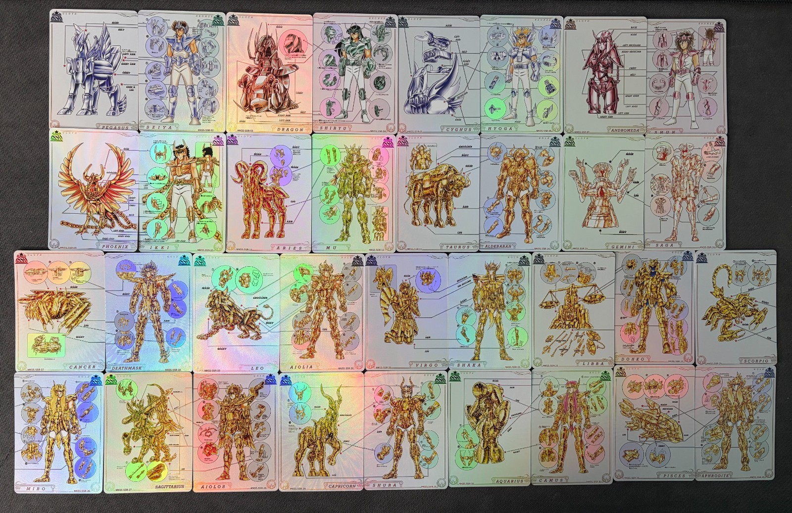 2026 KAYOU Saint Seiya Comic Edition Collection Foil Card SSR 1-34 Full Set New
