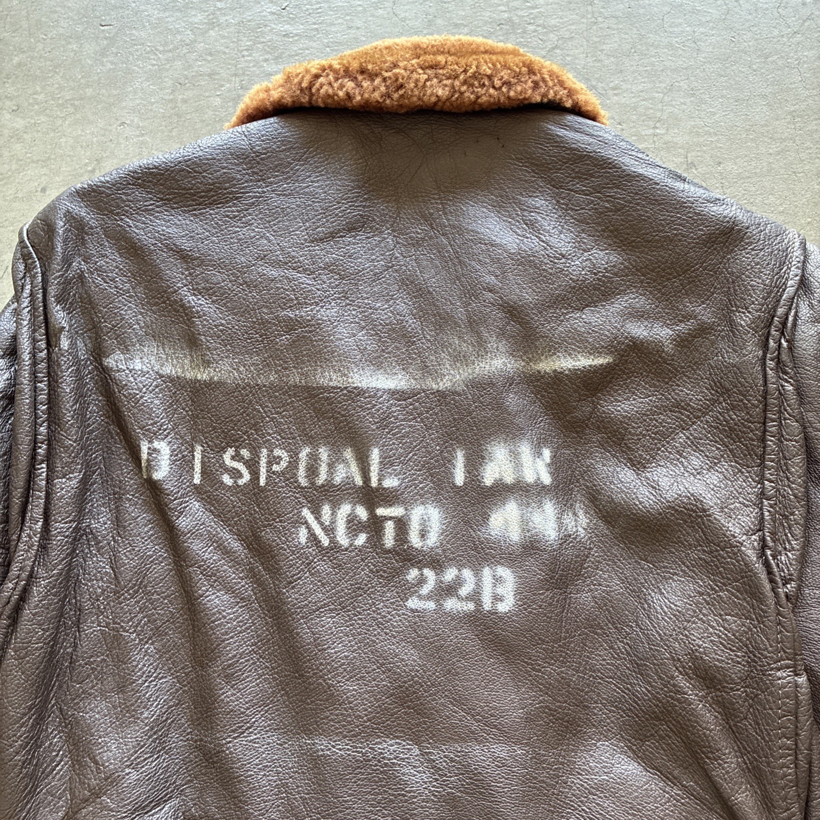 Vintage 60s Vietnam War Era Intermediate G1 Stenciled Irregular Flight Jacket 38