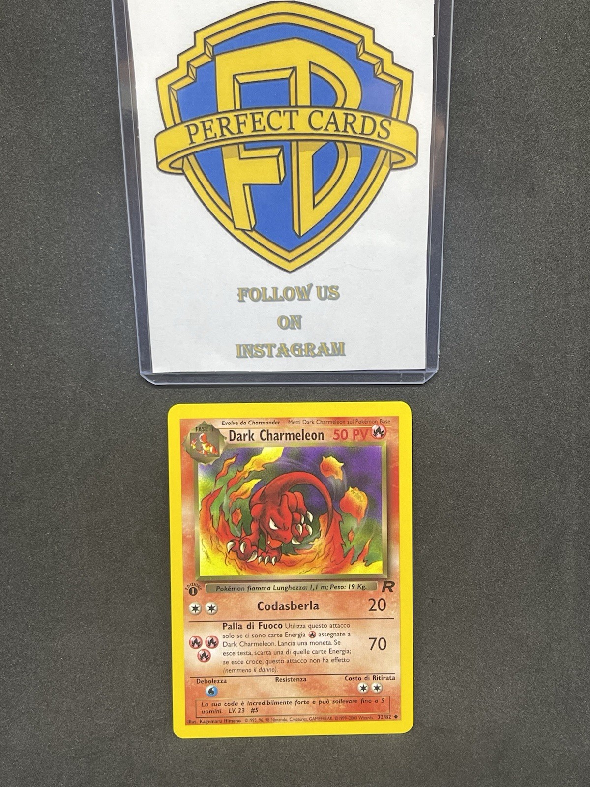 POKÉMON ROCKET 1 EDITION DARK CHARMELEON UNCOMMON 32/82 NM