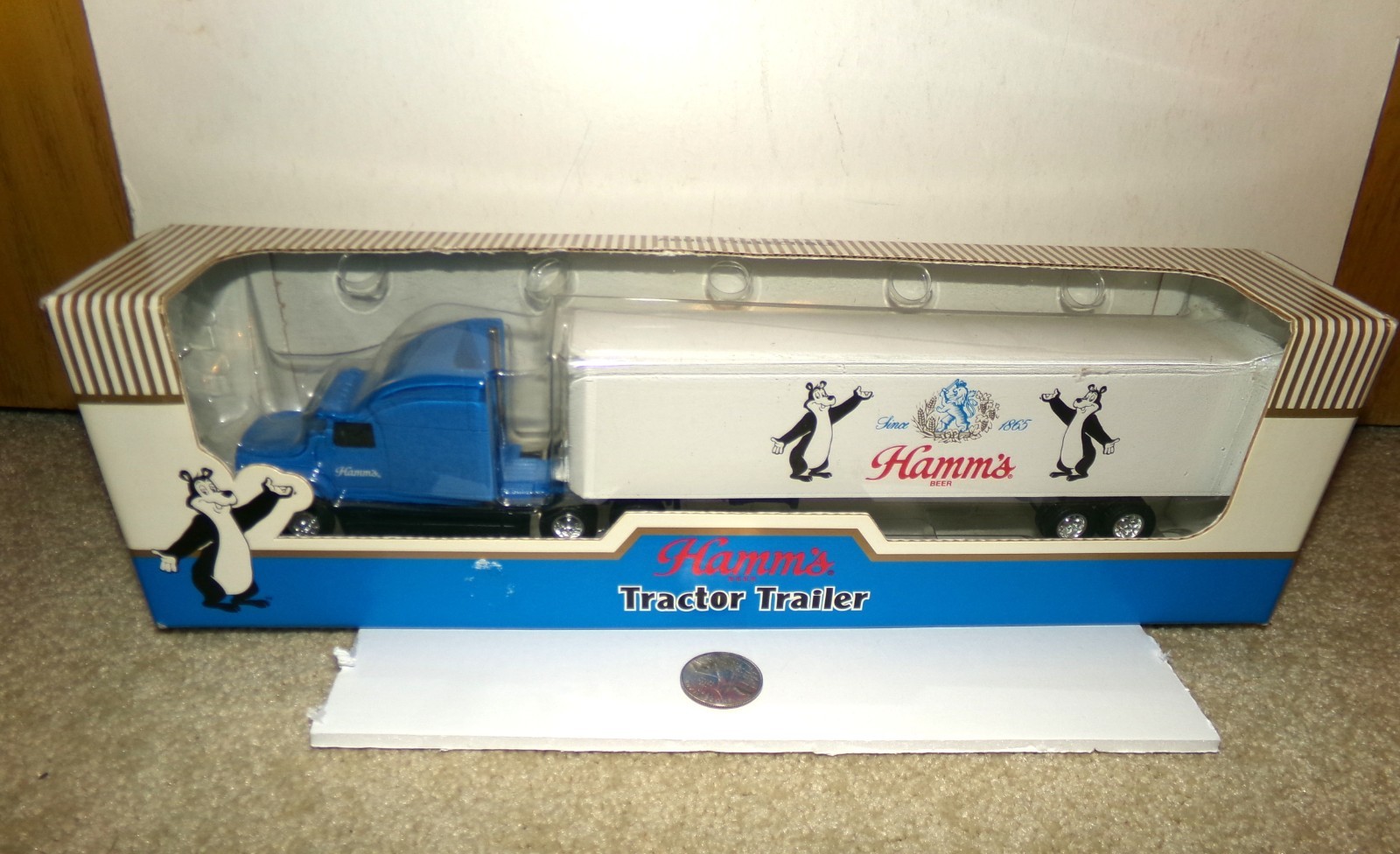 1995 HAMM'S BEER SEMI-TRACTOR TRAILER die-cast truck MIB by ERTL 1995 HAMM'S BEER SEMI-TRACTOR TRAILER die-cast truck MIB by ERTL