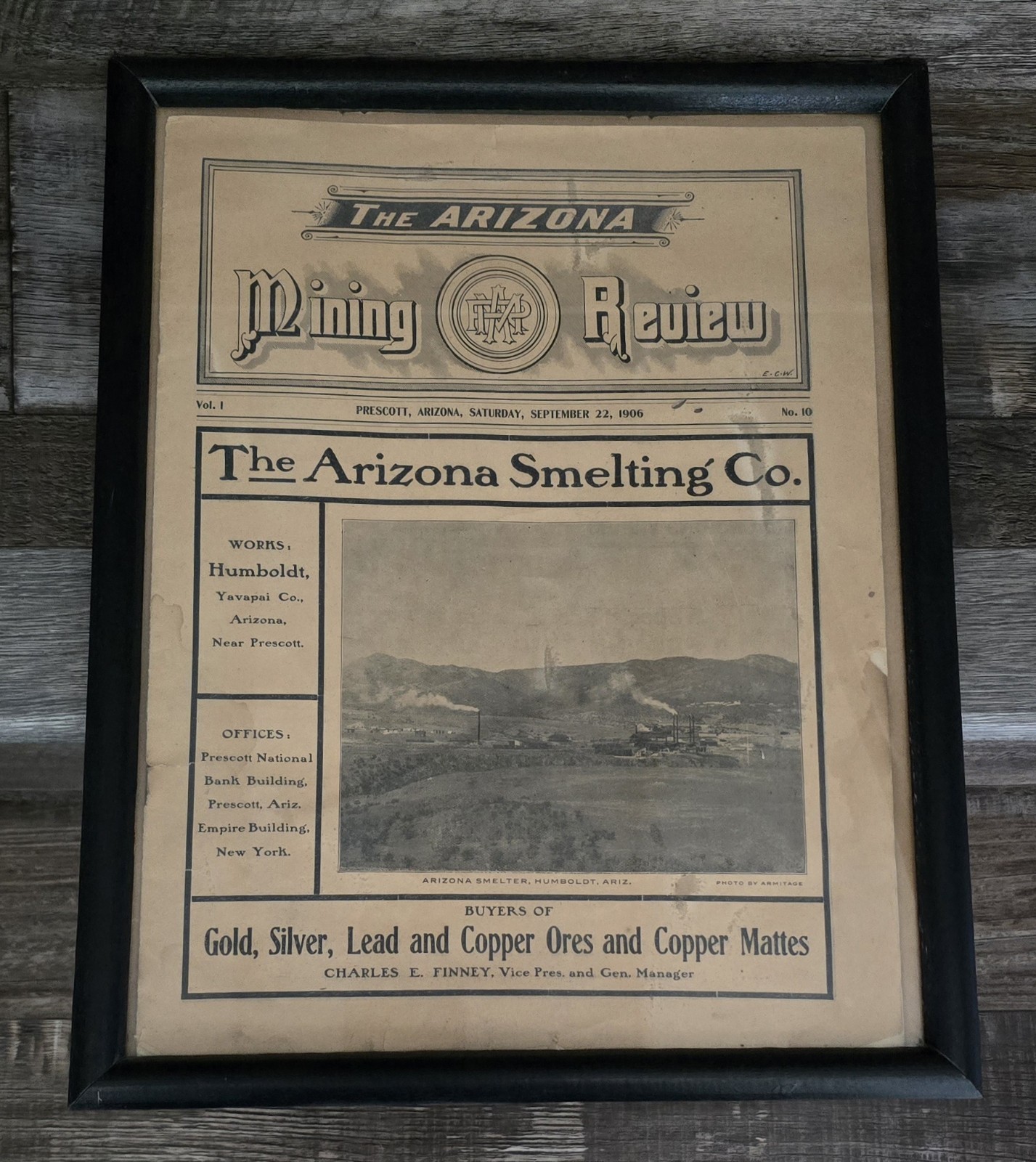 The Arizona Mining Review*Prescott Arizona September 22 1906* The Arizona Mining Review*Prescott Arizona September 22 1906*