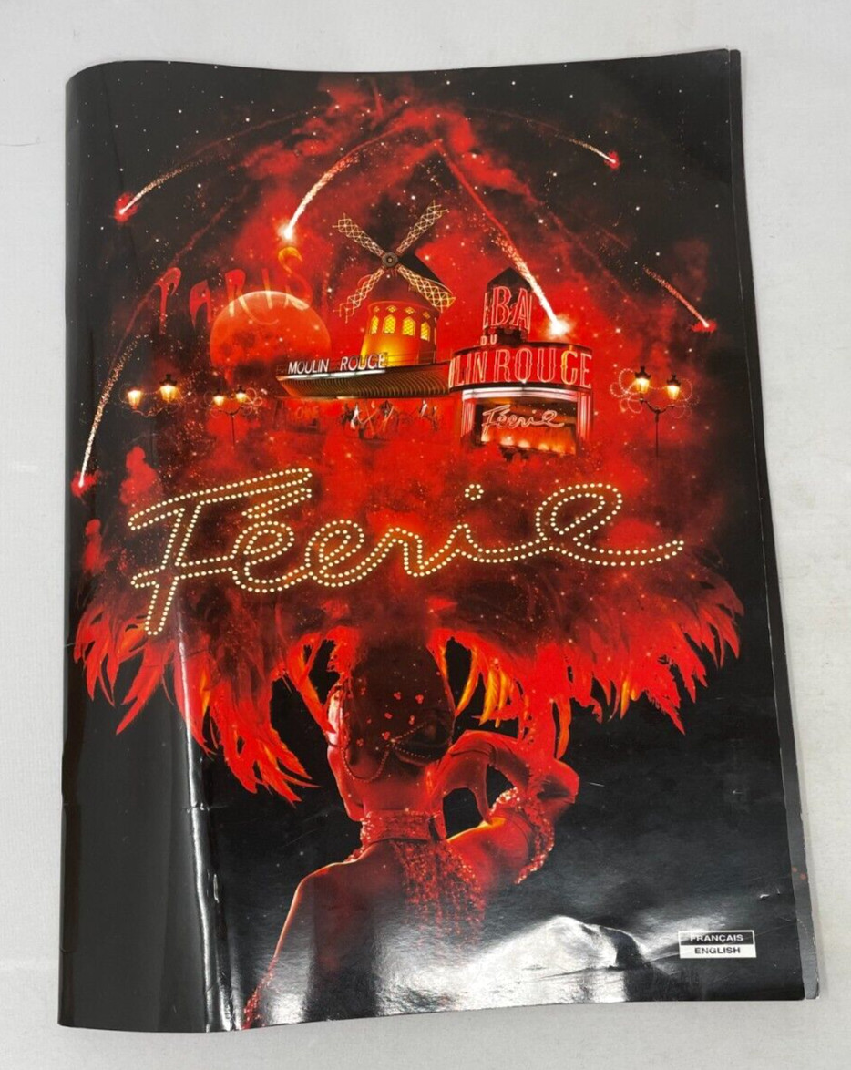 Le Bal Du Moulin Rouge Feerie Show 2012 Brochure Cabaret Program