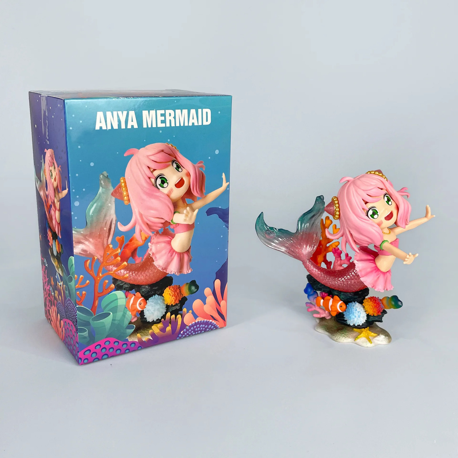 Cute Mermaid Anime Figure Collectible PVC Model Ornament Desktop Decoration Gift Cute Mermaid Anime Figure Collectible PVC Model Ornament Desktop Decoration Gift