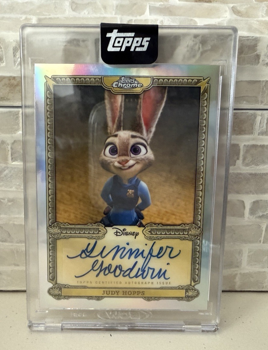 2026 Topps Disney Mint Judy Hopps encased auto Ginnifer Goodwin