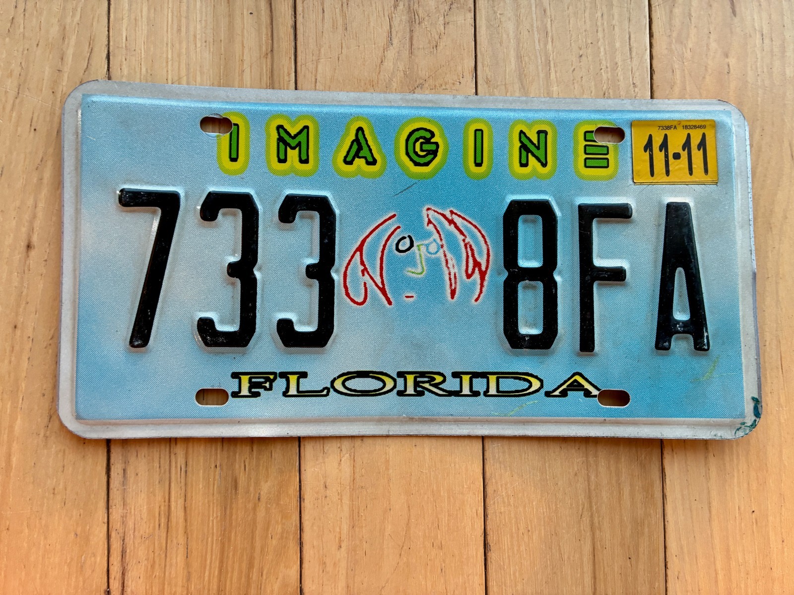 2011 Florida Imagine License Plate 2011 Florida Imagine License Plate