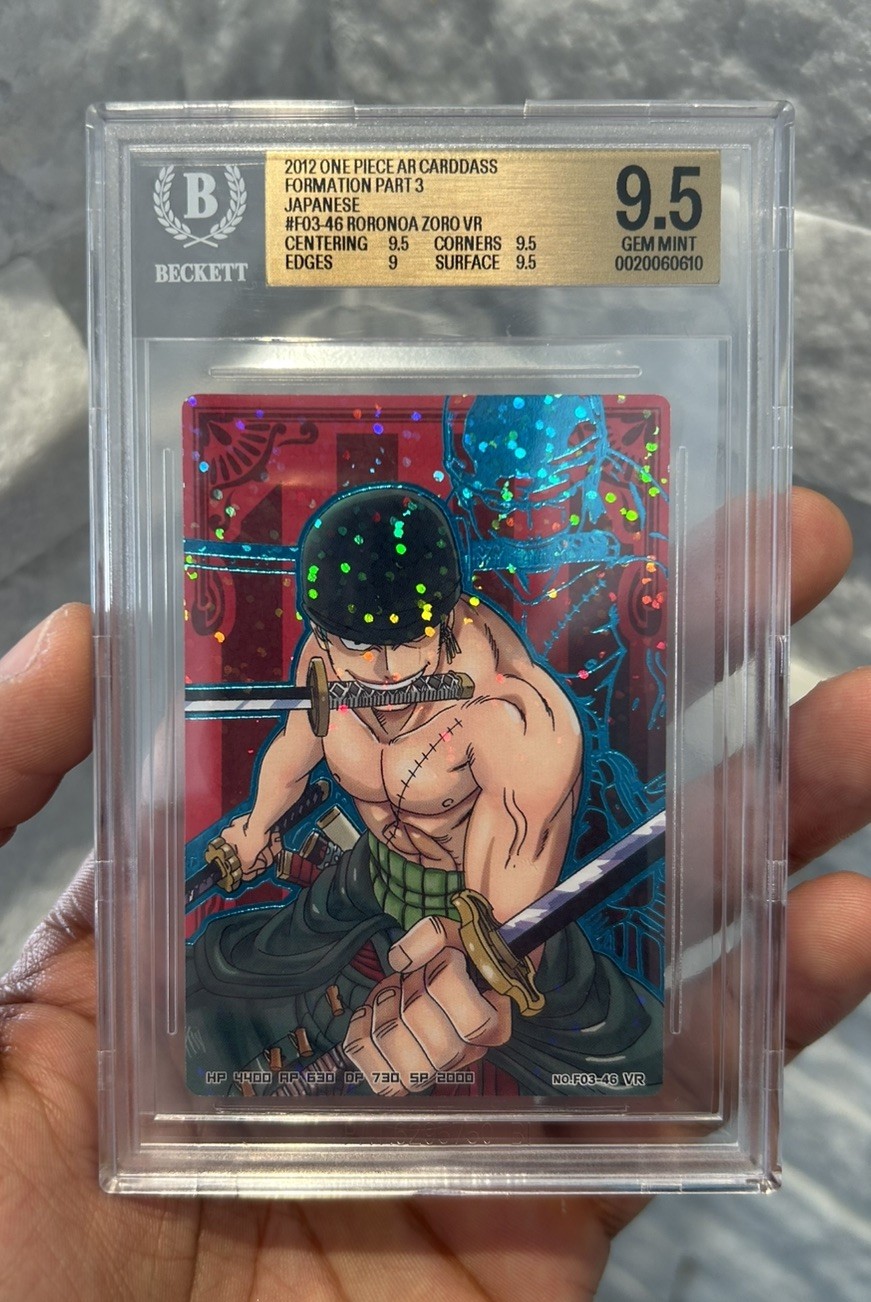 Zoro Carddass Formation One Piece ENGLISH BGS 9.5