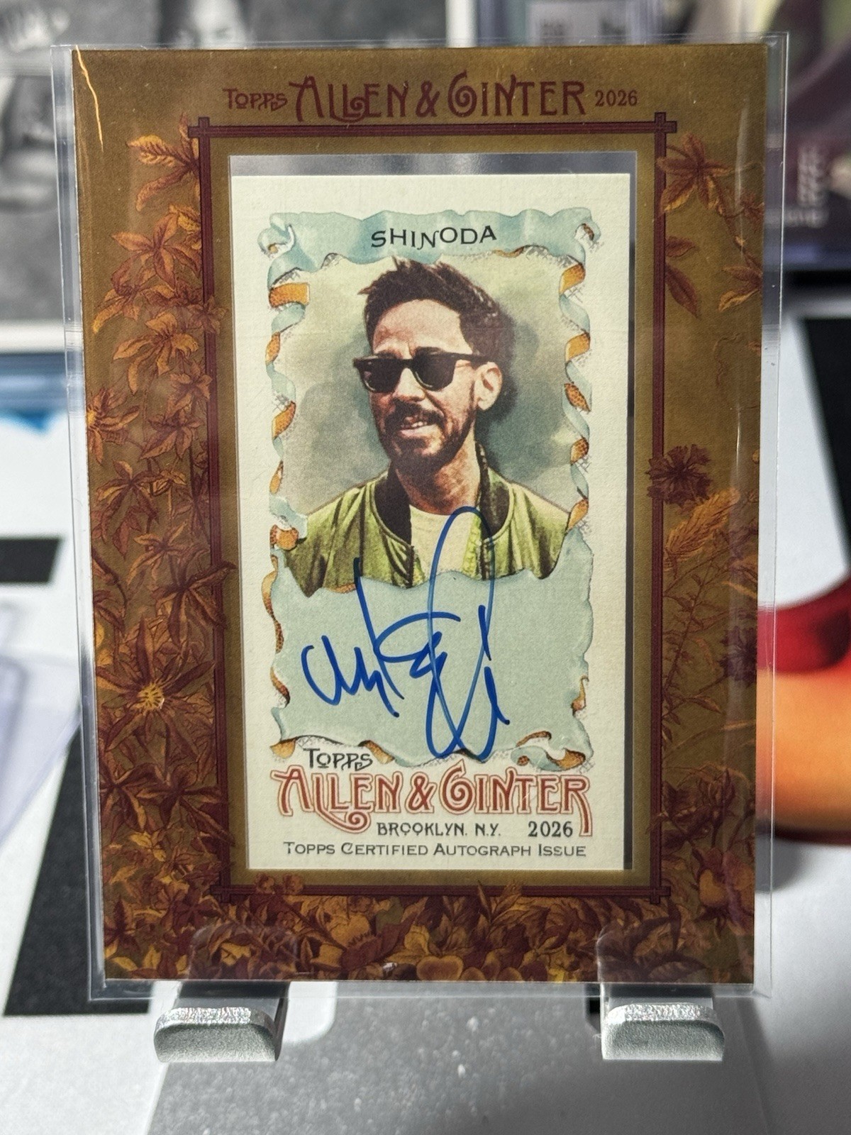 2026 Topps Allen & Ginter Mike Shinoda Autograph Card Auto #MA-MSH Insert