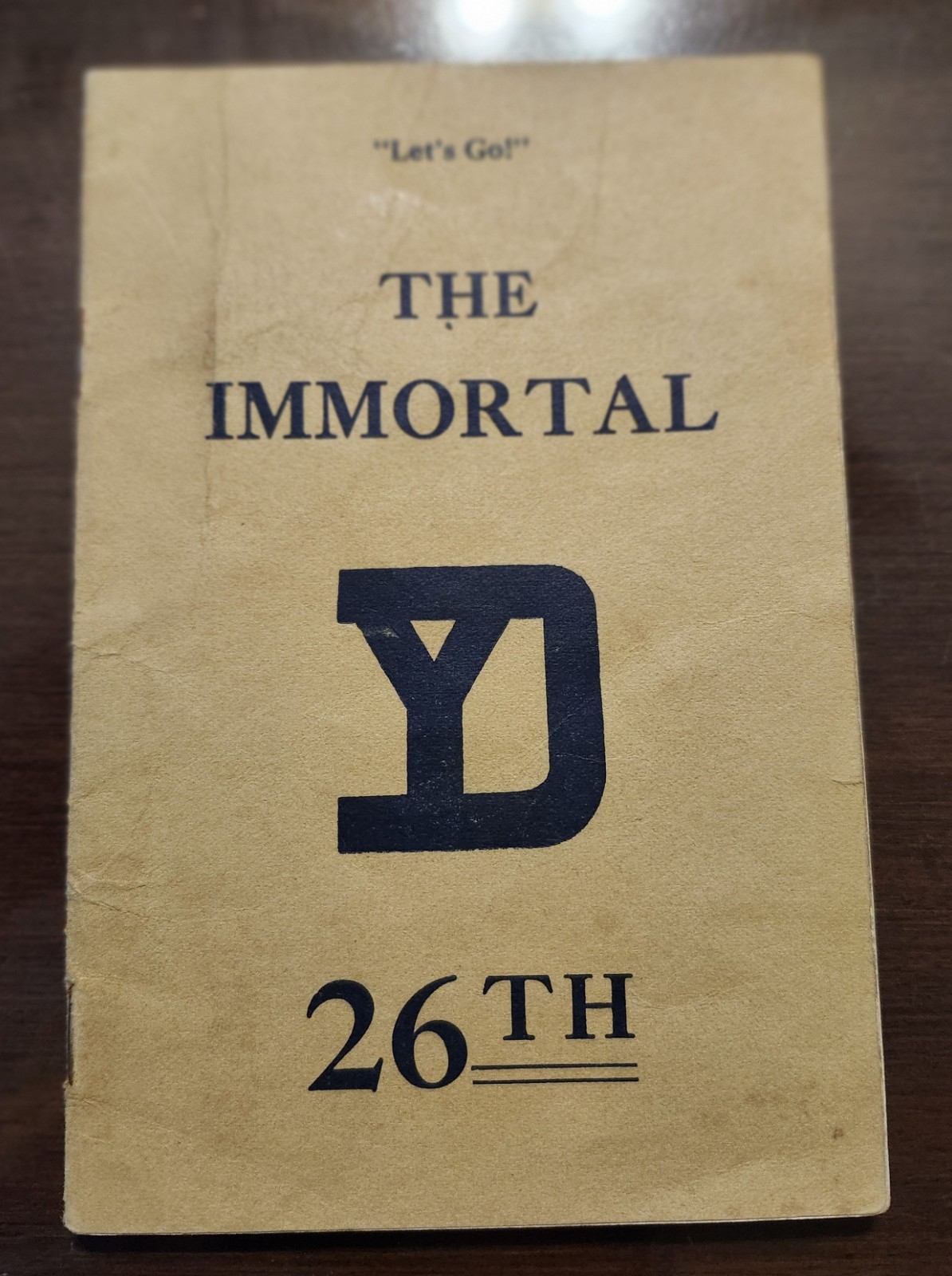WWI WW1 US The Immortal Yankee Division 1917-1919 History Booklet 26th Division