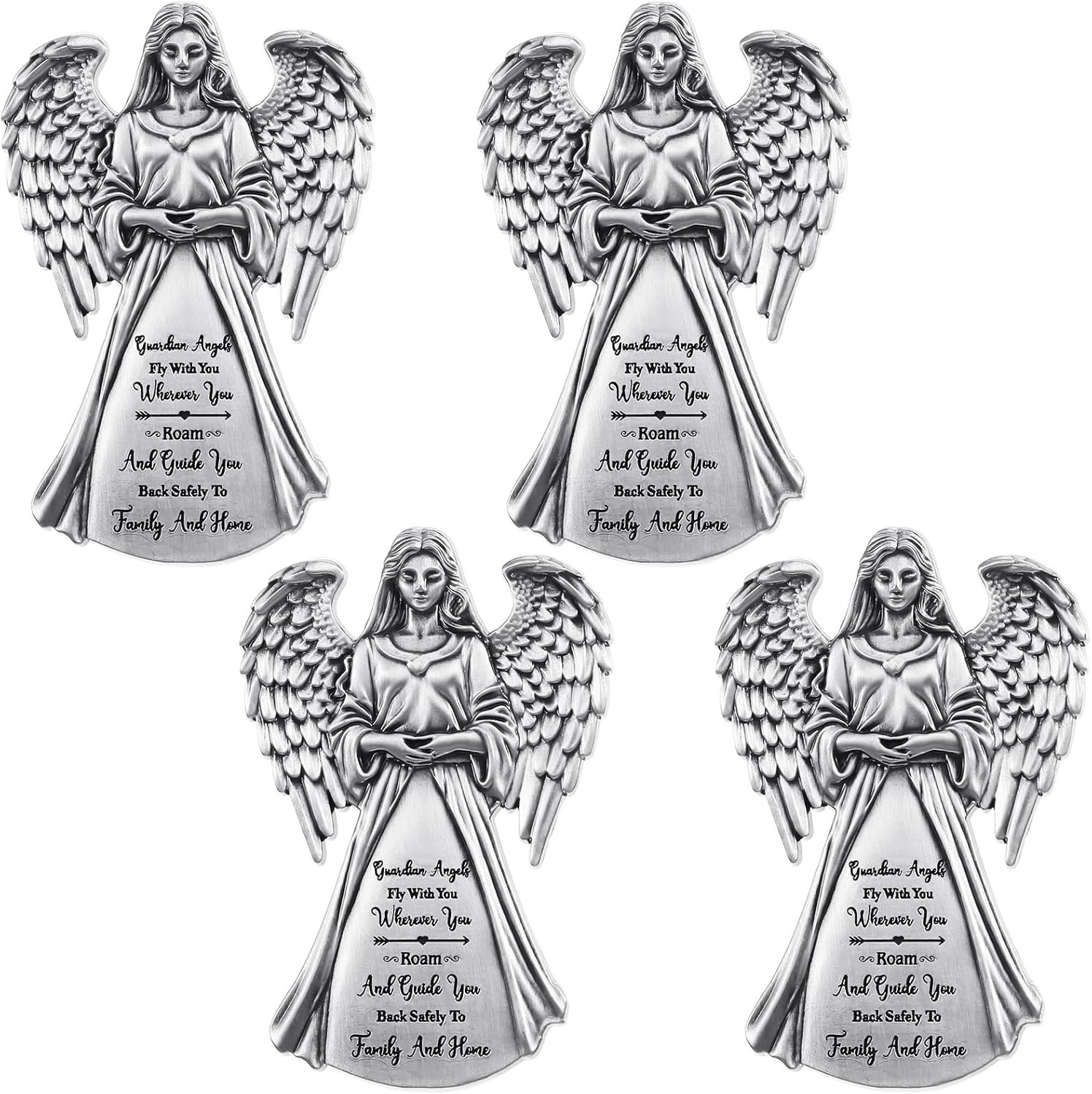 2x Guardian Angel Sun Visor Clip - Car Safety Blessing Gift for Driver Universal 2x Guardian Angel Sun Visor Clip - Car Safety Blessing Gift for Driver Universal