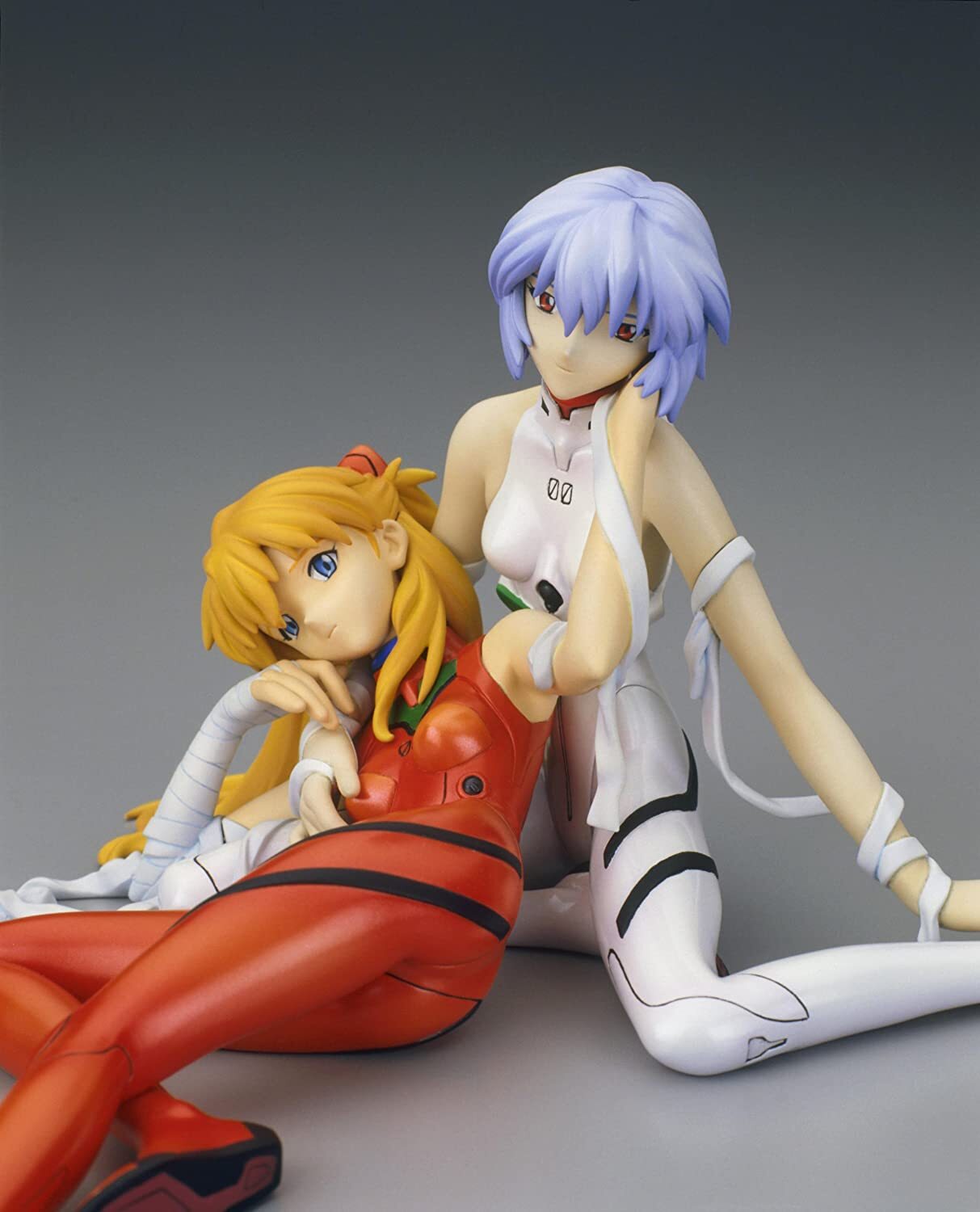 NGE REI AYANAMI & SORYU ASUKA LANGLEY PLUG SUIT 1/8 STATUE EVANGELION NEW U.S