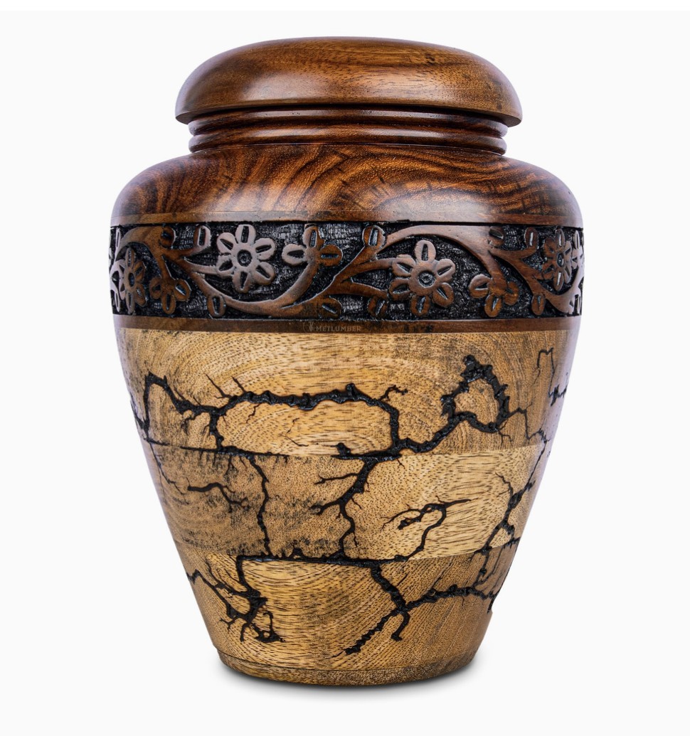 Wooden Cremation Urns for Human Ashes Male Female, Wood Burial Urn Up to 120lbs Wooden Cremation Urns for Human Ashes Male Female, Wood Burial Urn Up to 120lbs