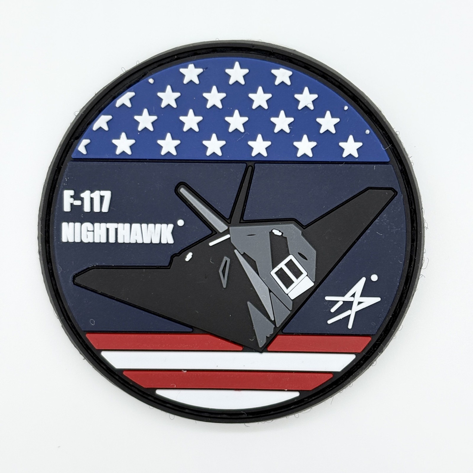Lockheed Martin® F-117 Nighthawk® Flag 3 in PVC  Shoulder Patch
