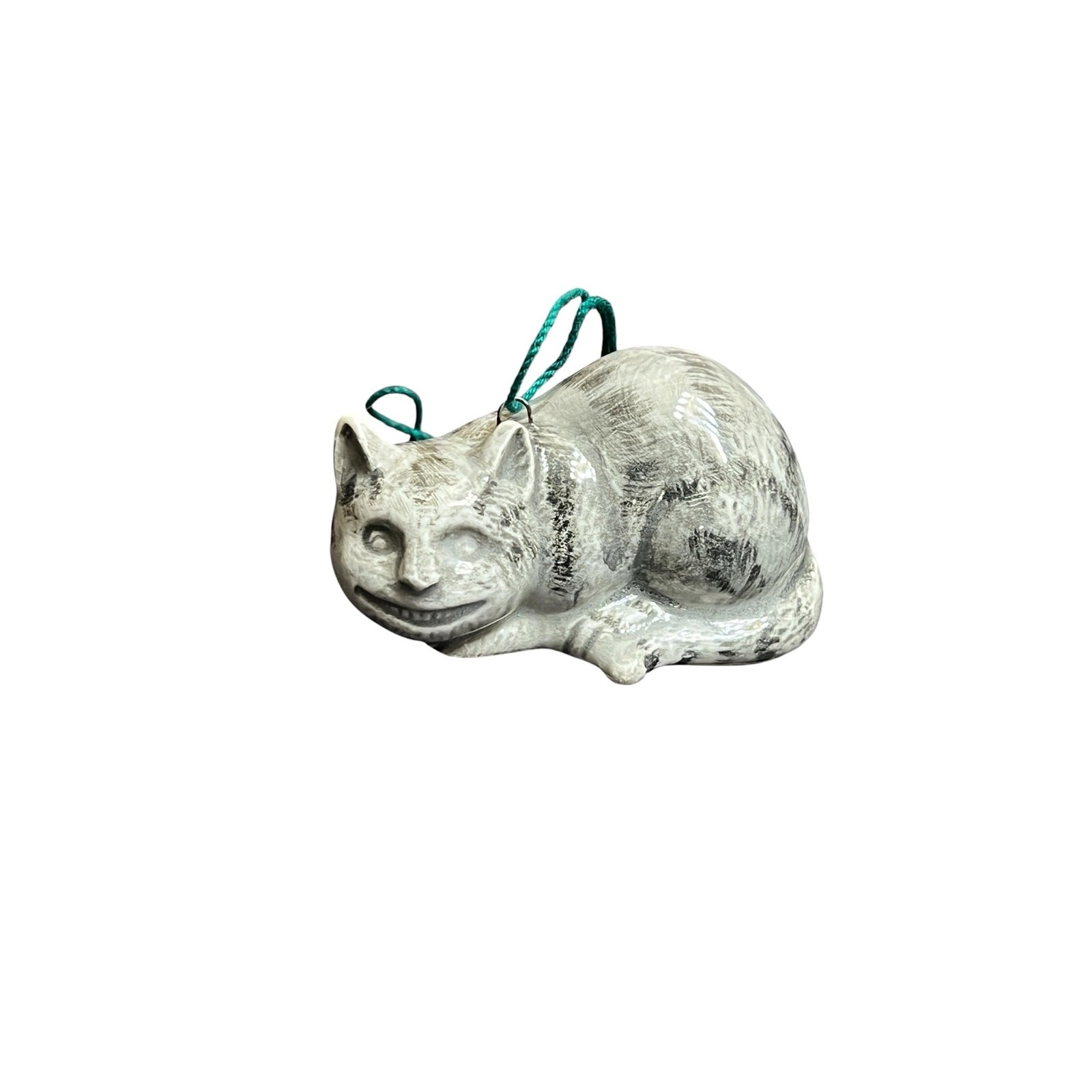 1979 vintage ceramic Cheshire Cat hanging ornament