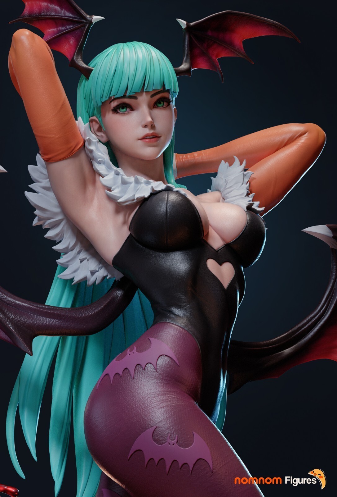 1:8 Morrigan Aensland Darkstalkers Fan Art UNPAINTED Resin Garage Kit