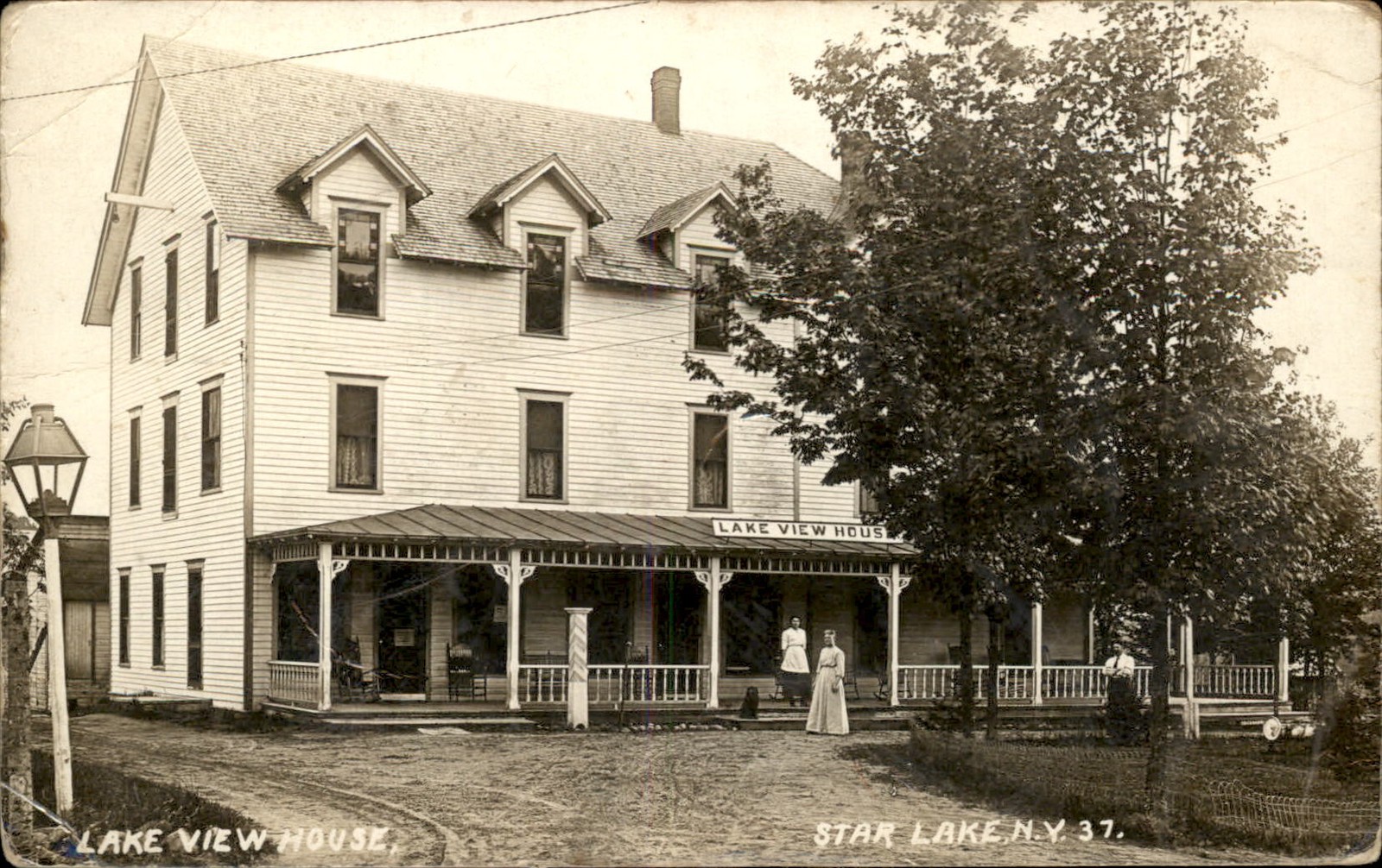 Star Lake New York NY Lake View House c1910s Real Photo Vintage Postcard bhn Star Lake New York NY Lake View House c1910s Real Photo Vintage Postcard bhn
