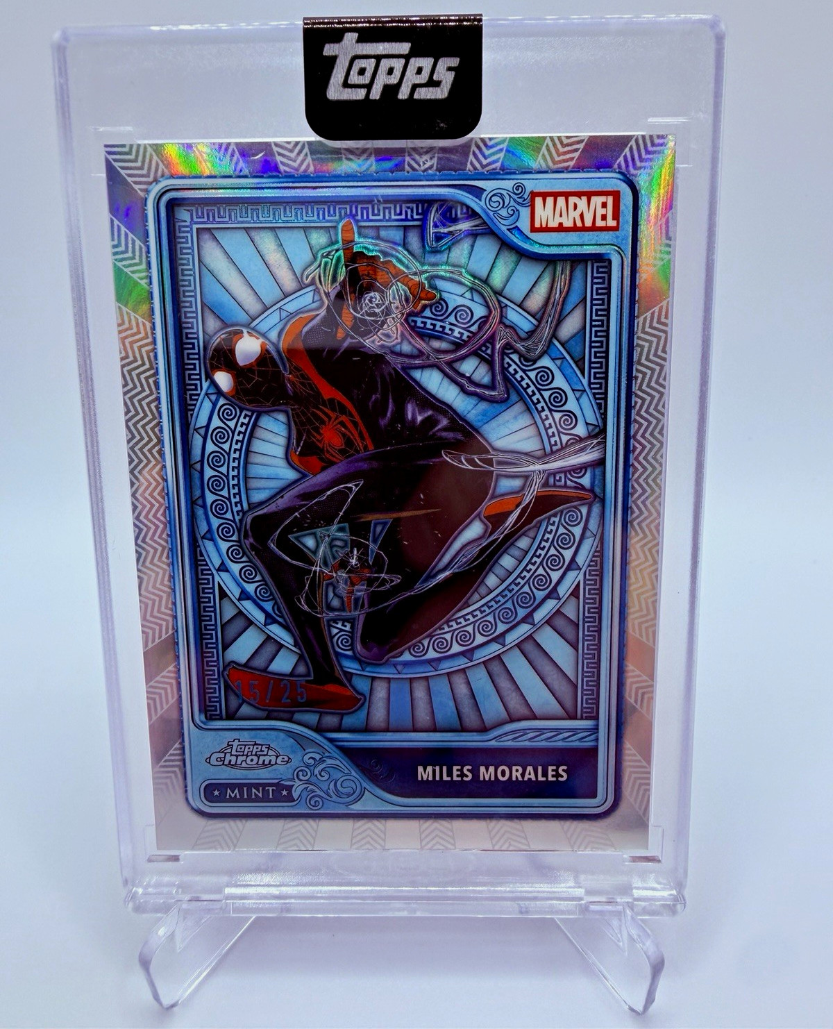 2026 Topps Mint Marvel MILES MORALES #111 Platinum /25 15/25 Encased SSP