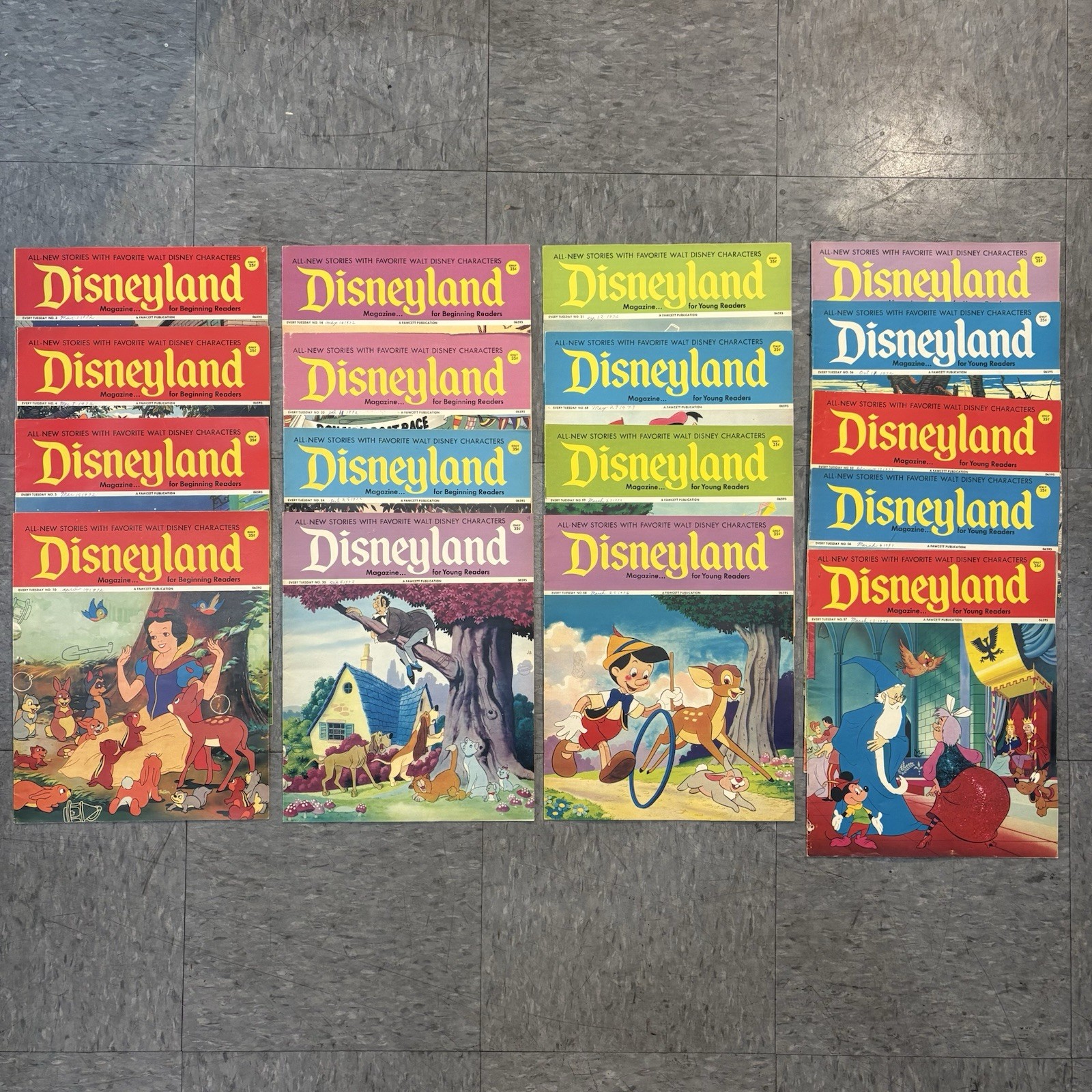 17 1972 Disneyland Magazine for Beginner Readers Lot Great Condition 17 1972 Disneyland Magazine for Beginner Readers Lot Great Condition