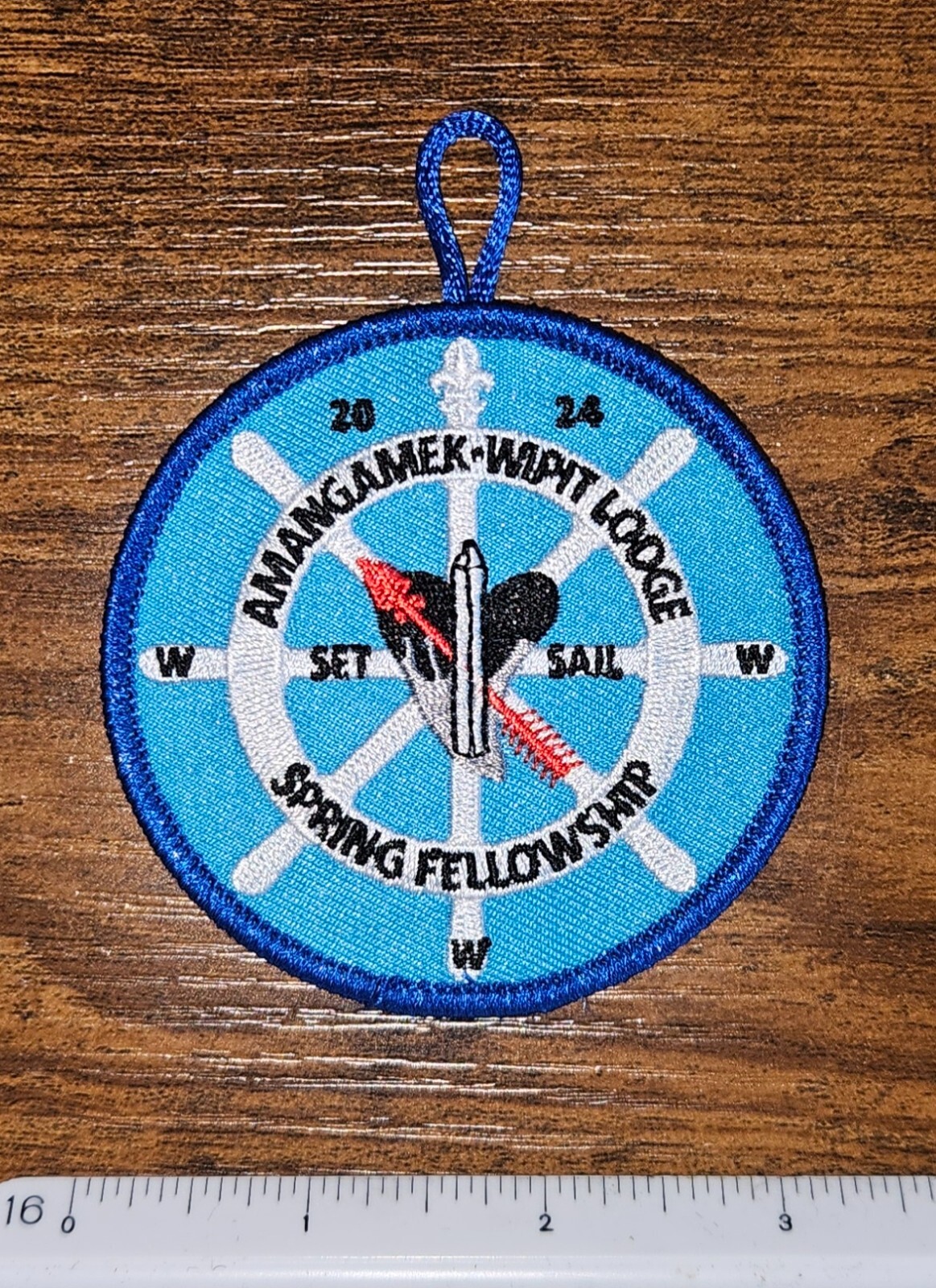 Amangamek Wipit Lodge 470 Spring Fellowship 2024 Set Sail NCAC BSA OA WWW Patch