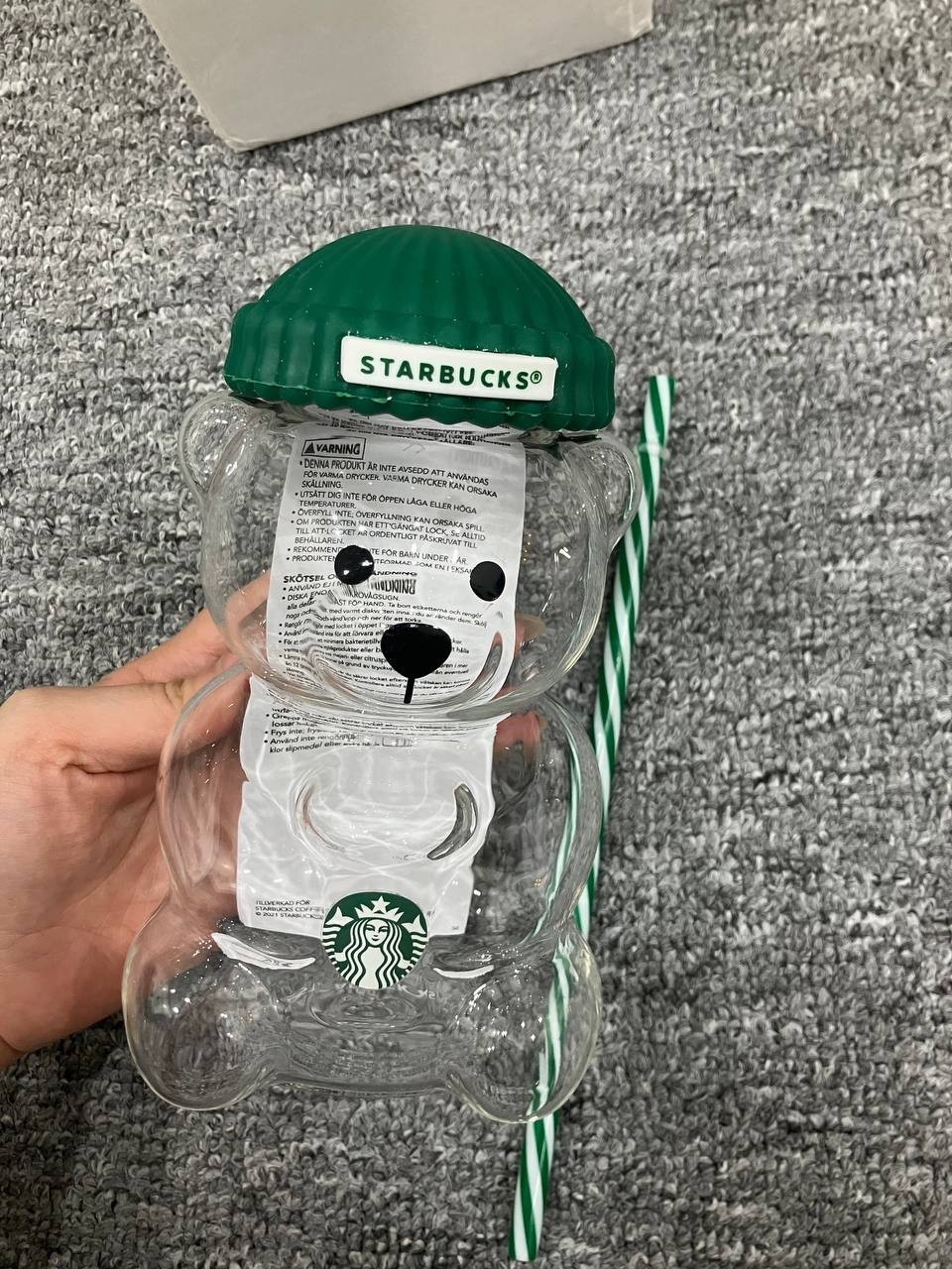 SALE Starbucks 2026 Bearista Bear Limited Edition Glass Cup Collectible New Box