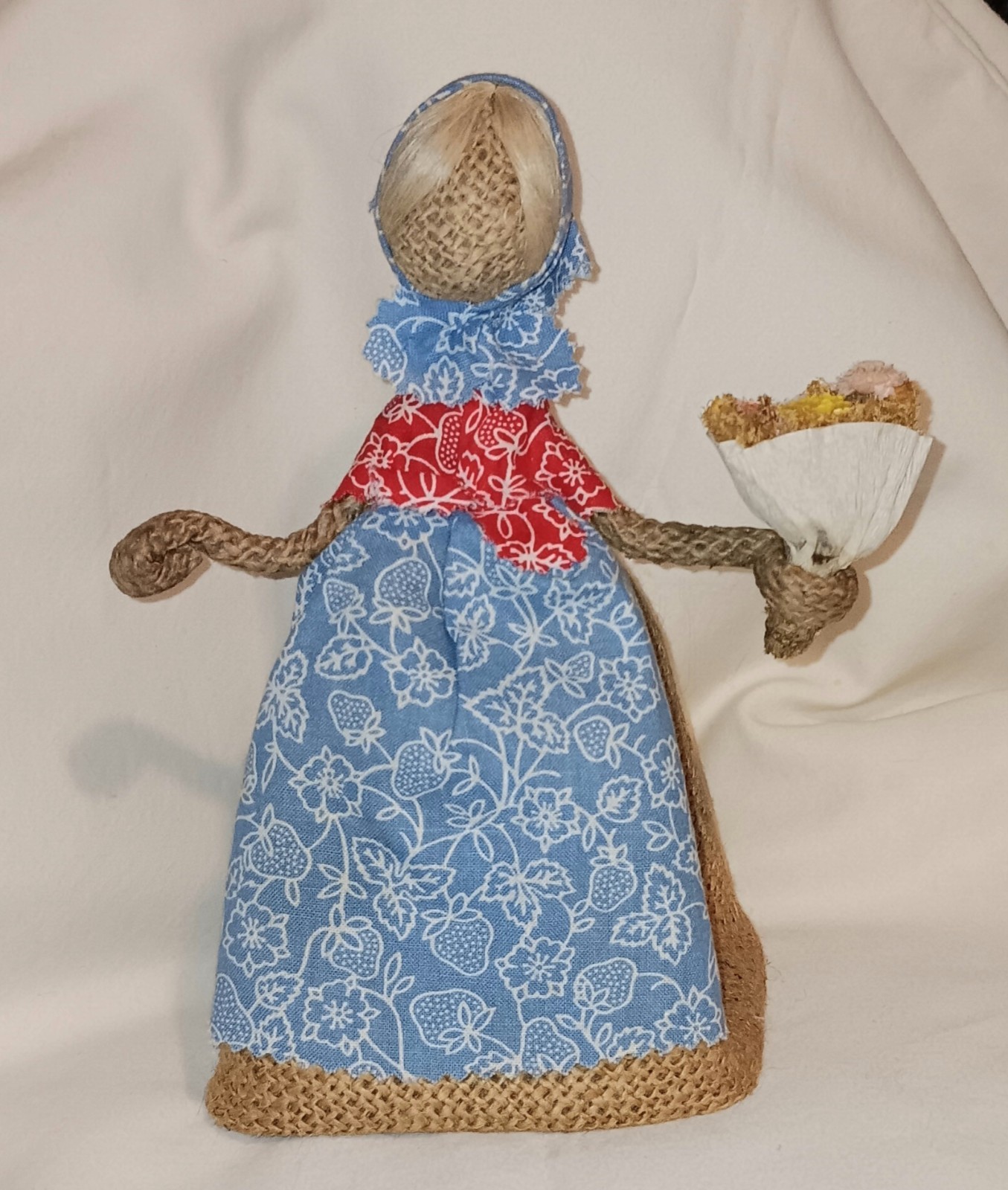 Fransart Vintage Folk Art Rope Doll 8.5 Fransart Vintage Folk Art Rope Doll 8.5