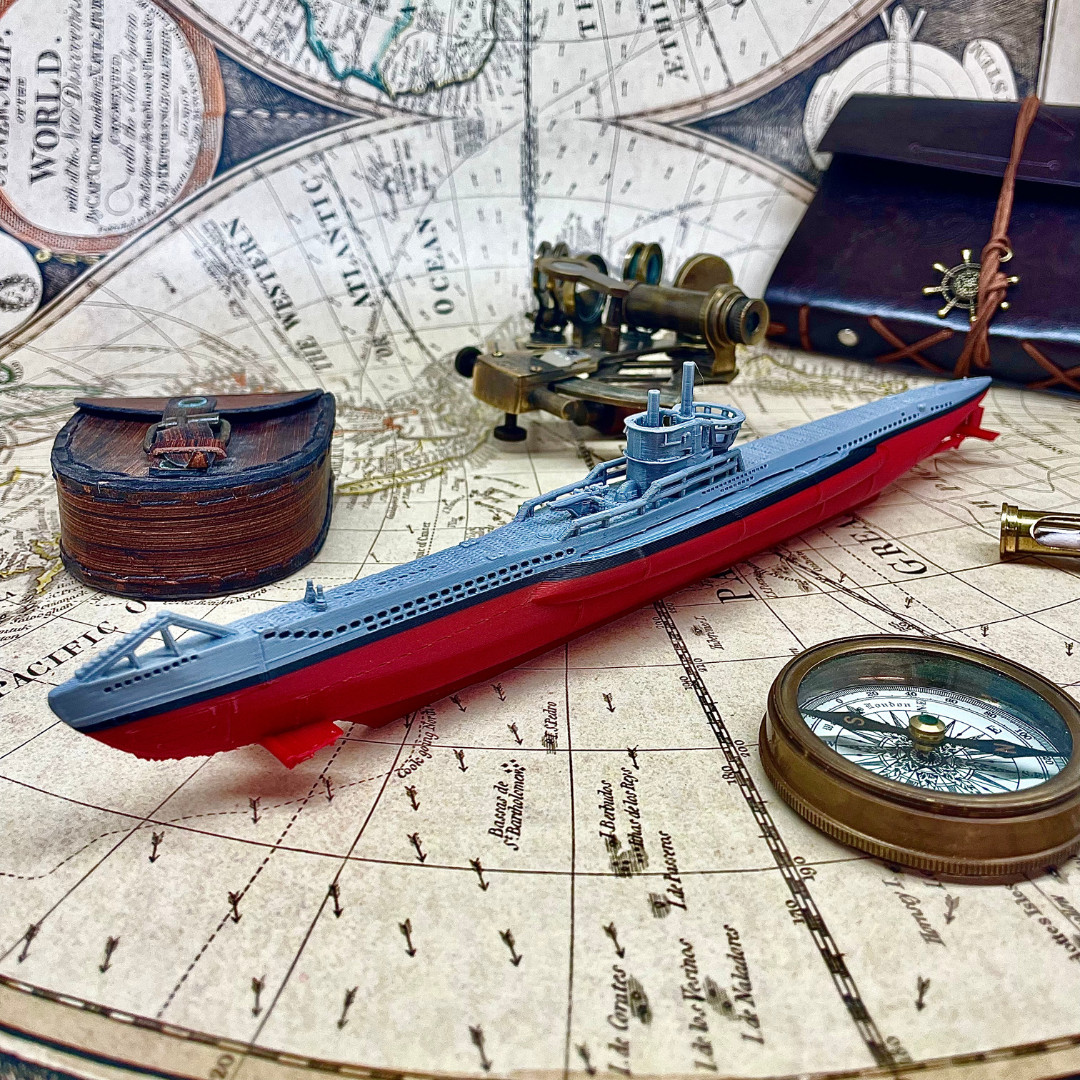 12” Uboat Submarine Model, Titanic Era Subarine, WW2 submarine, Titanic Toy