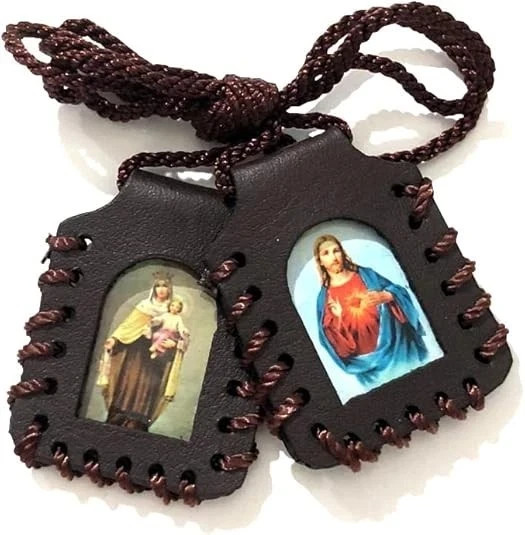 Escapularios Catolicos Amuleto Sagrado Corazon De Jesus Virgen Maria Niño Jesus