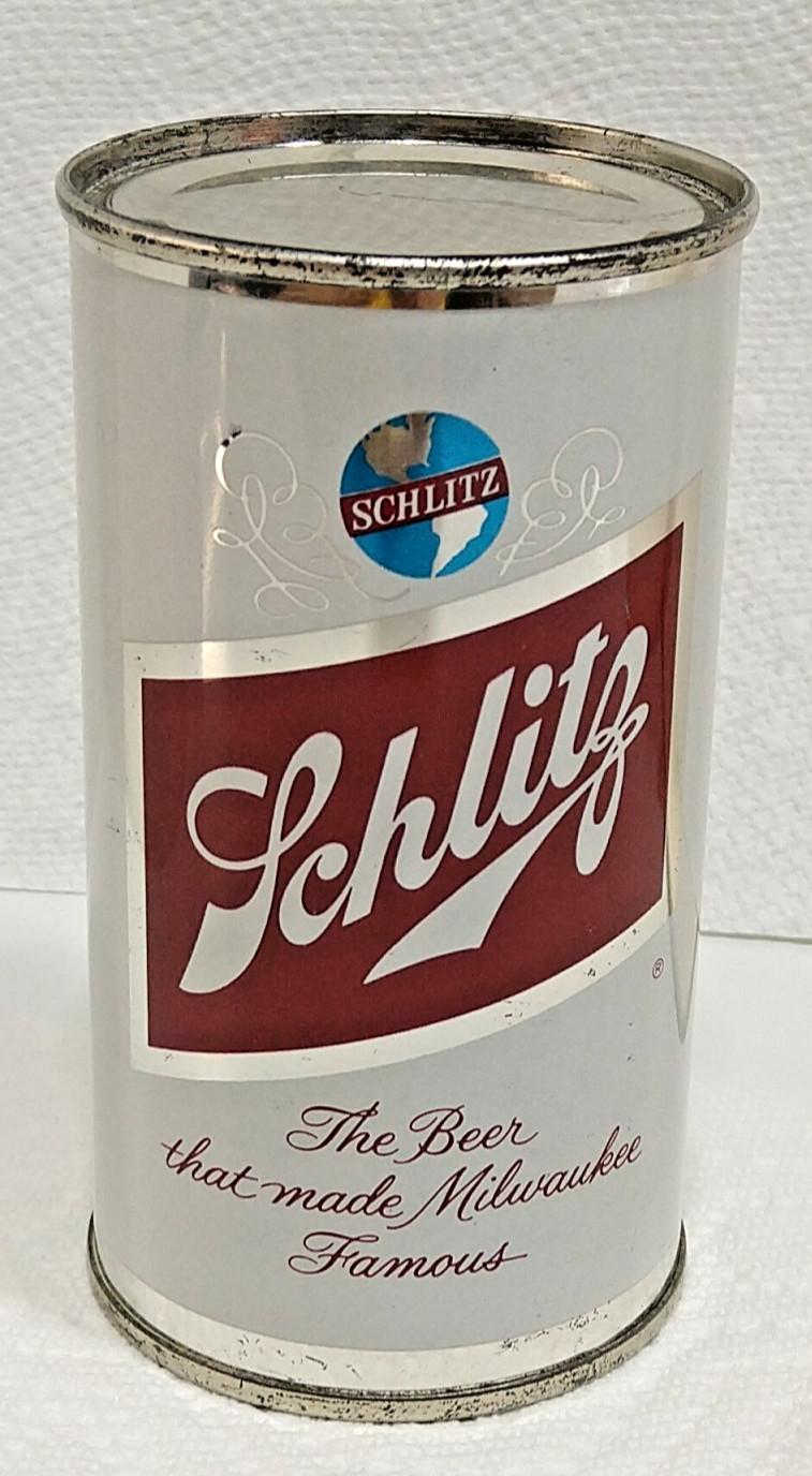 Nice 1962 Schlitz flat top Beer Can