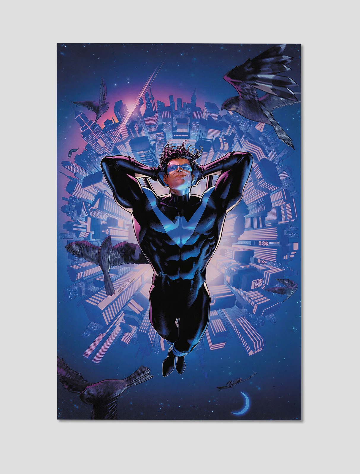 Nightwing Superhero Premium Giclee Print Poster 11x17  DC Wall Art