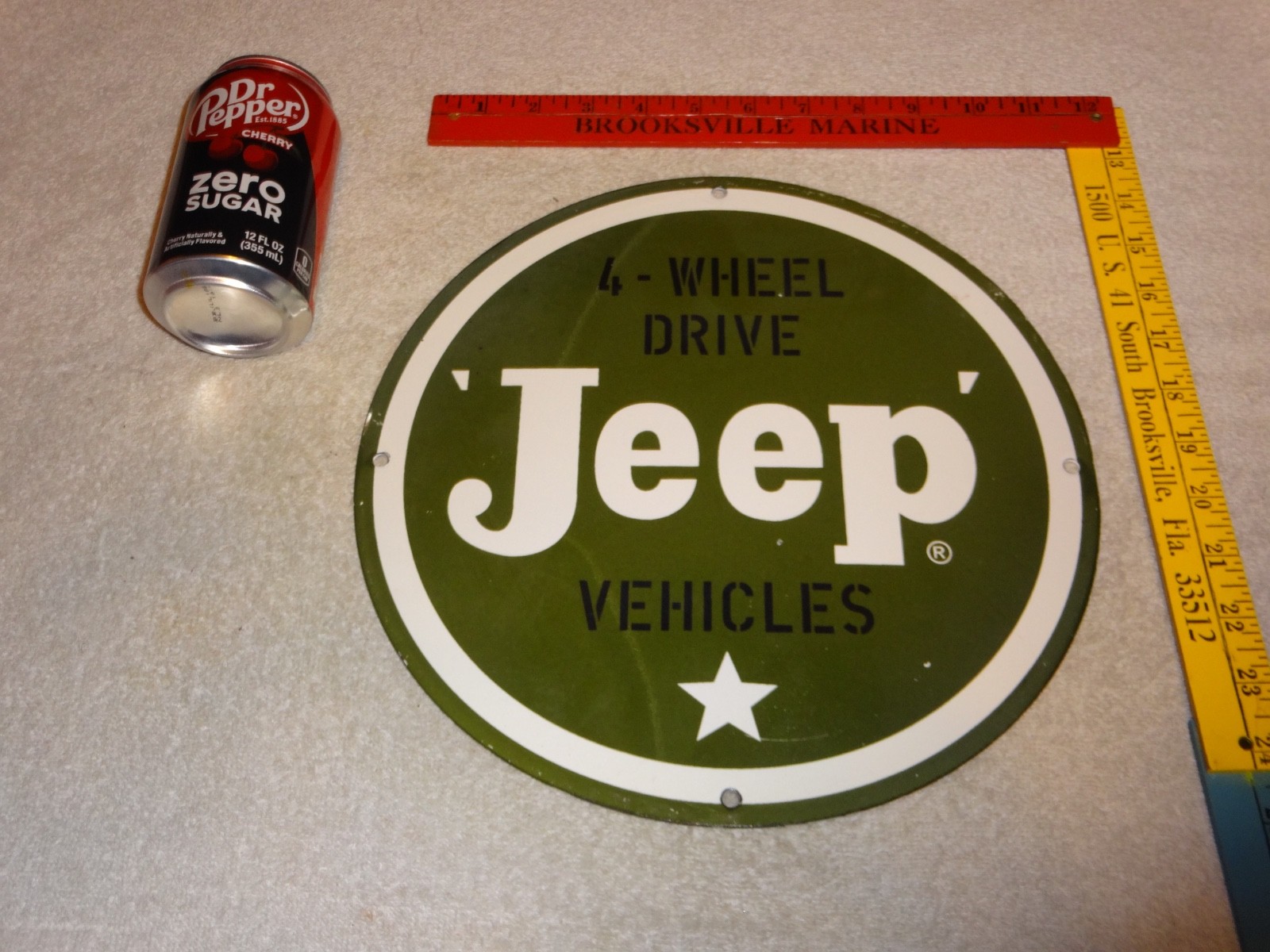 VINTAGE WILLY'S 4 WHEEL DRIVE MILITARY JEEP 11 3/4 VINTAGE WILLY'S 4 WHEEL DRIVE MILITARY JEEP 11 3/4