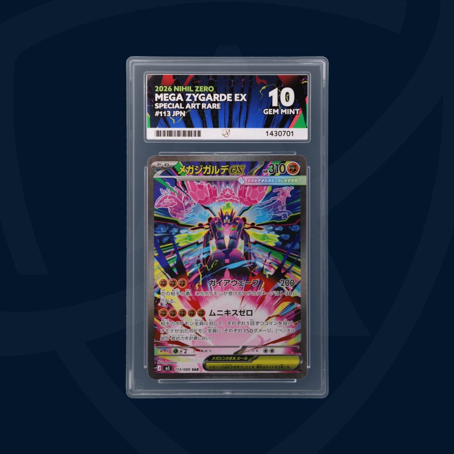 ACE 10   - Mega Zygarde ex - 113/080 - Nihil Zero - Pokemon