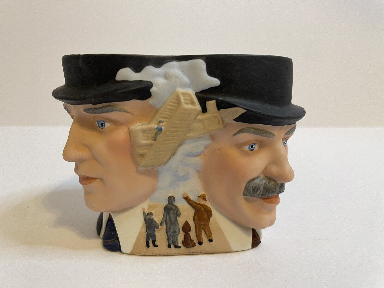 Vintage Wright Brothers Avon Character Mug, Hand Painted Porcelain 1985