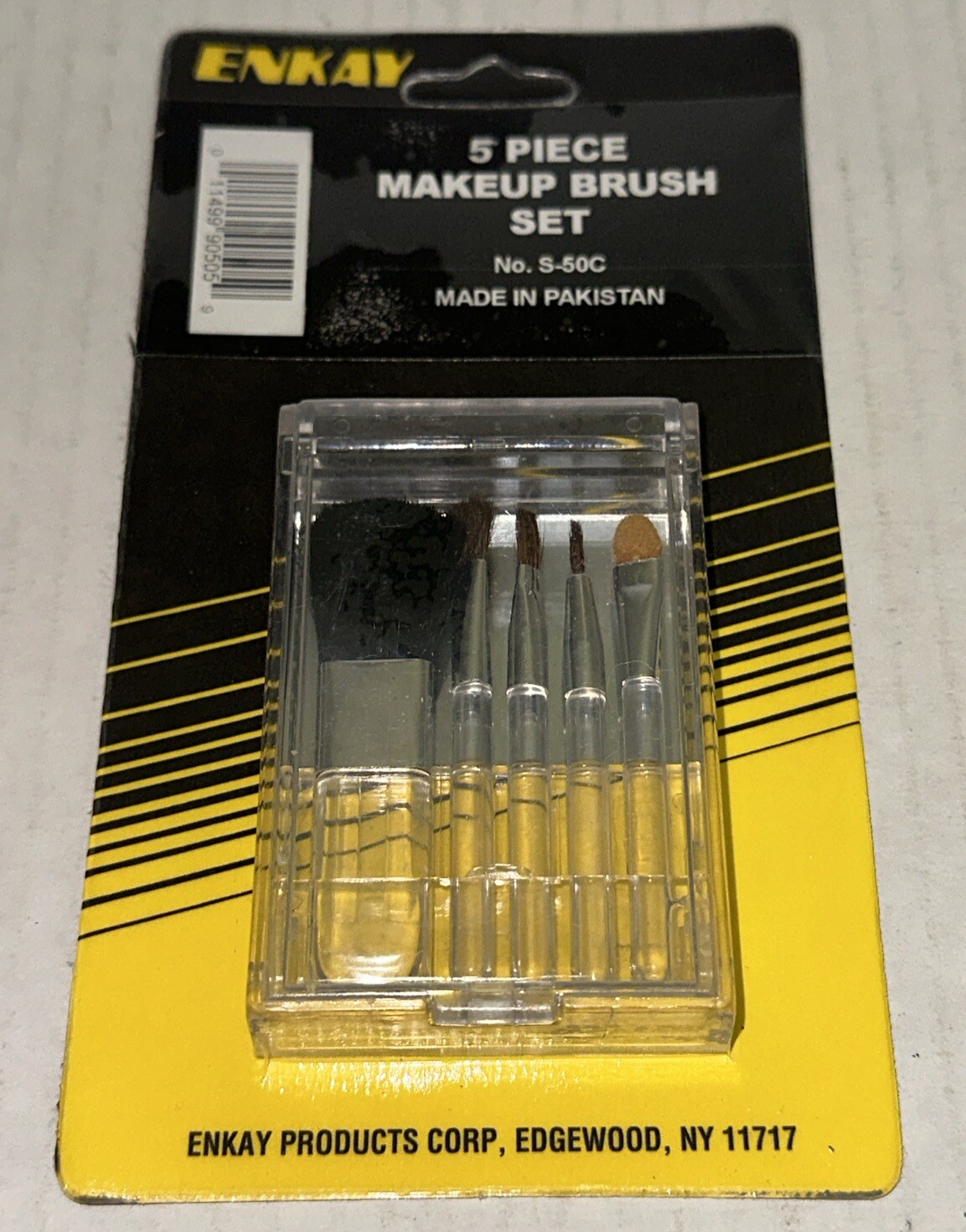 ENKAY Tool Makeup Brush Set w/ Case S-50C 5 Piece Kit Factory Sealed NEW