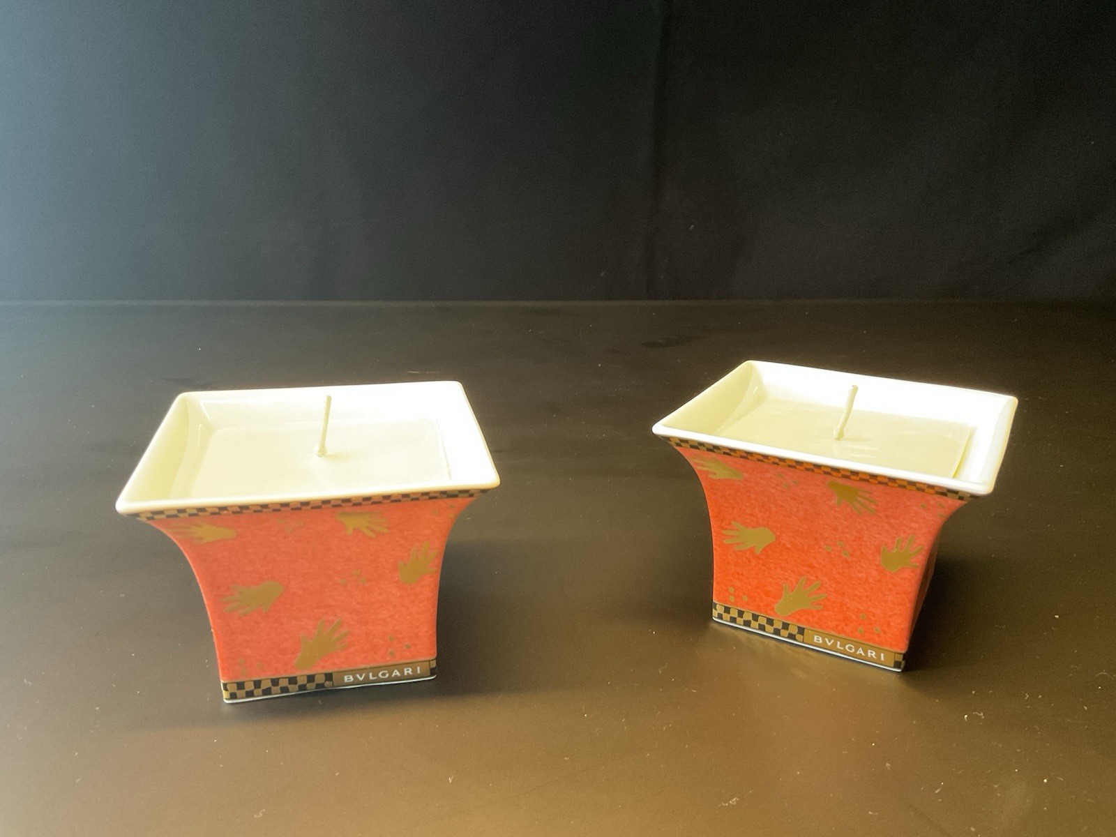 BVLGARI Rosenthal Mani Al Vento Square Candle Holder (2 pieces)