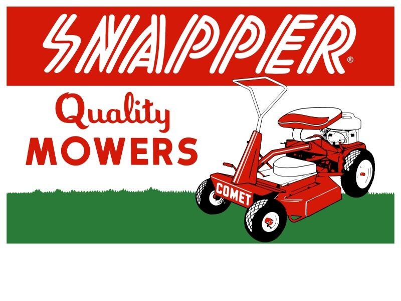 Snapper Comet Lawn Mowers NEW METAL SIGN: 12x16\