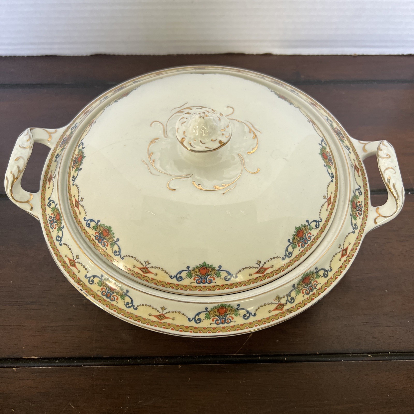 Alfred Meakin-Soup Tureen W/Lid-Brentwood-England ANTIQUE 1900’s Alfred Meakin-Soup Tureen W/Lid-Brentwood-England ANTIQUE 1900’s