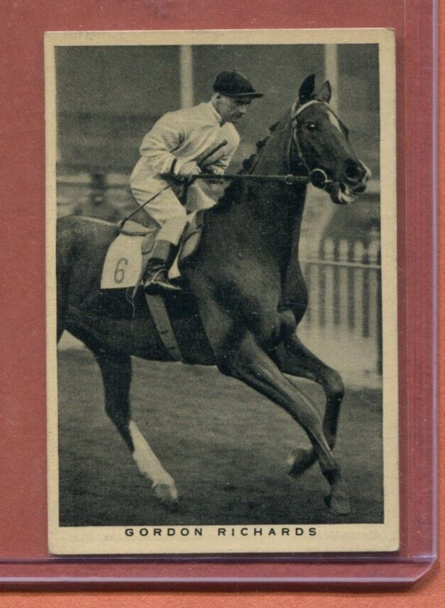 1937 WILLS EMBASSY BRITISH SPORTING PERSONALITIES #33 GOLDEN RICHARDS JOCKEY