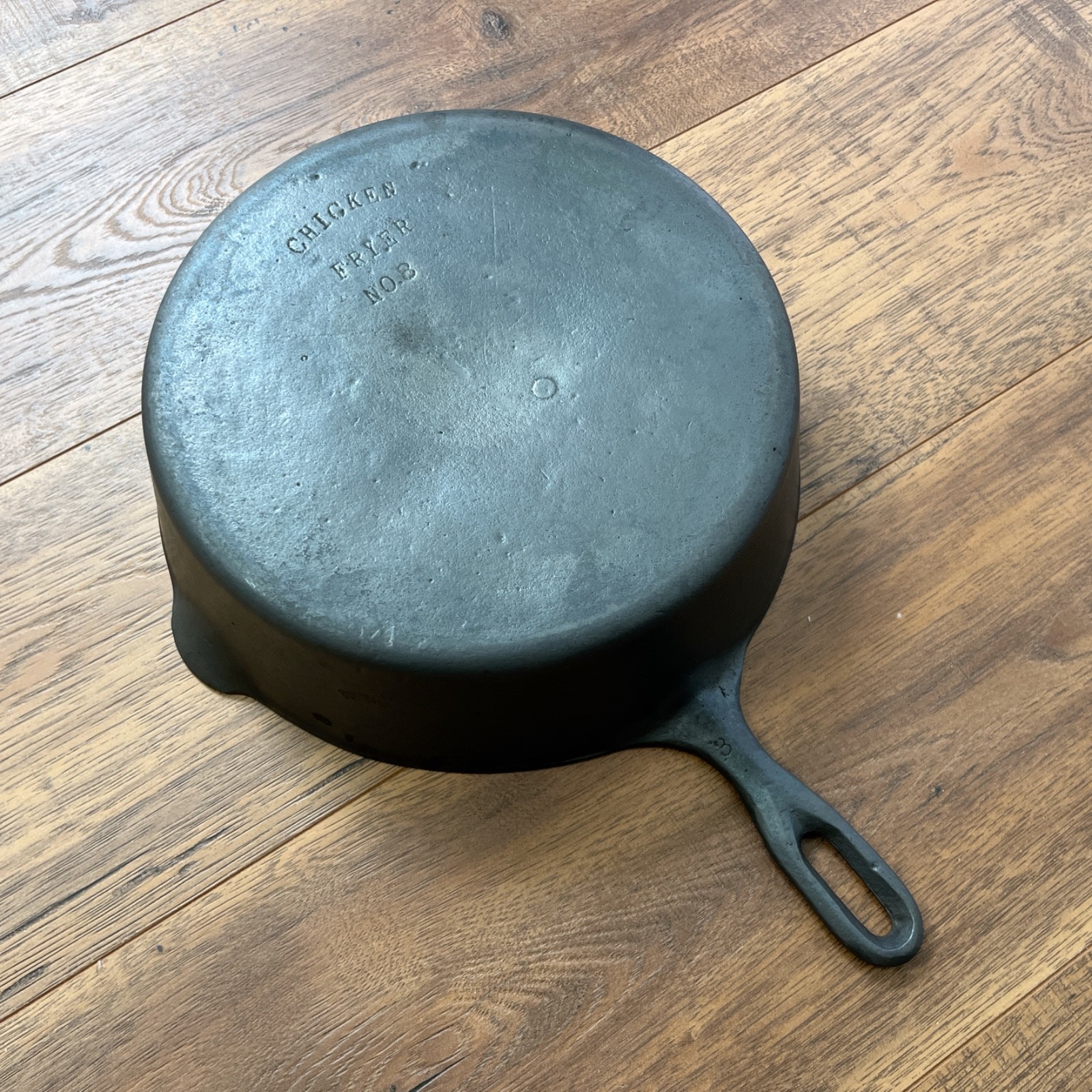 Foster Stove Co. Cast Iron No.8 Chicken Fryer/Deep Skillet - READ Description