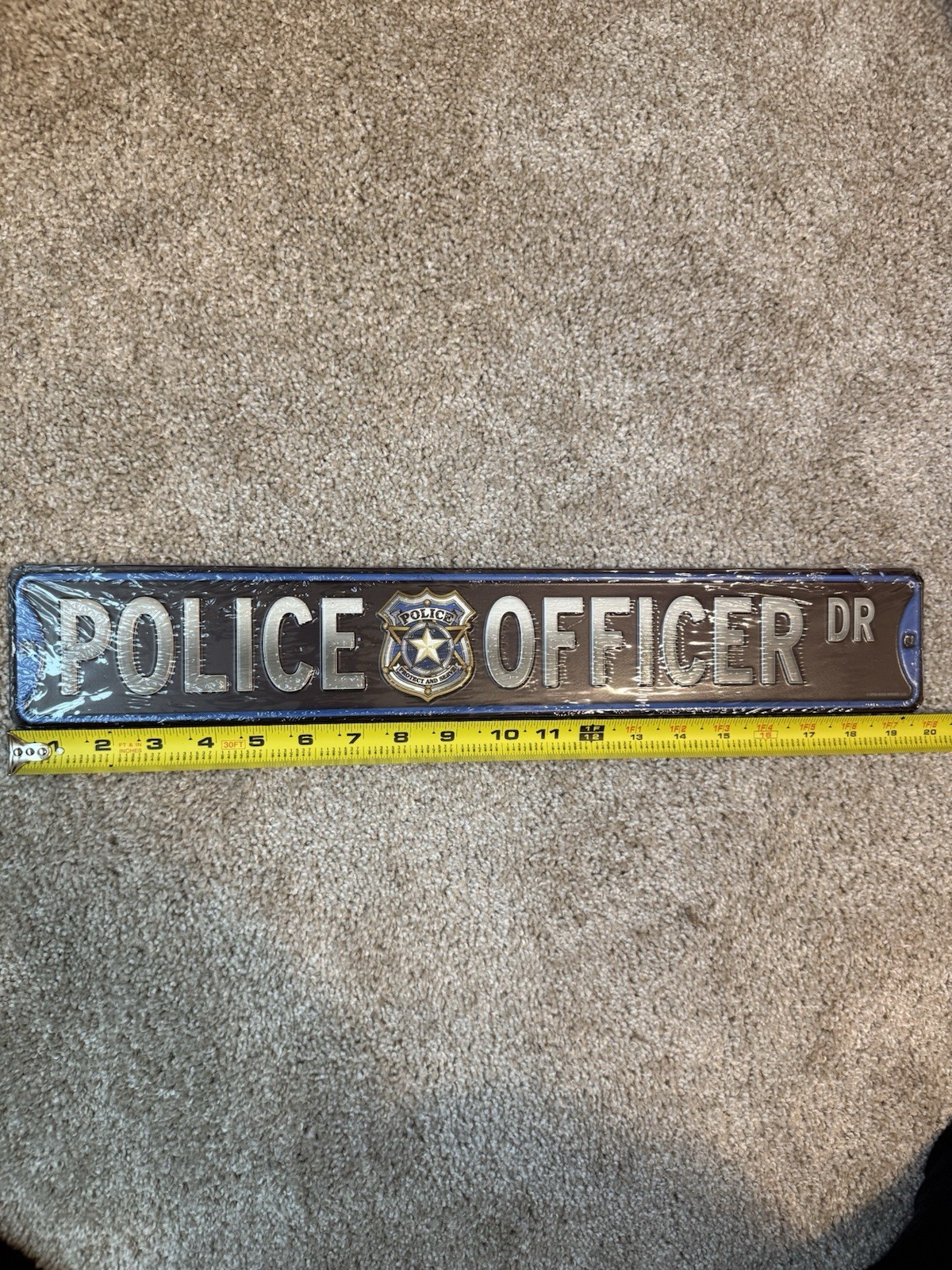 Police Officer Dr Wall Sign