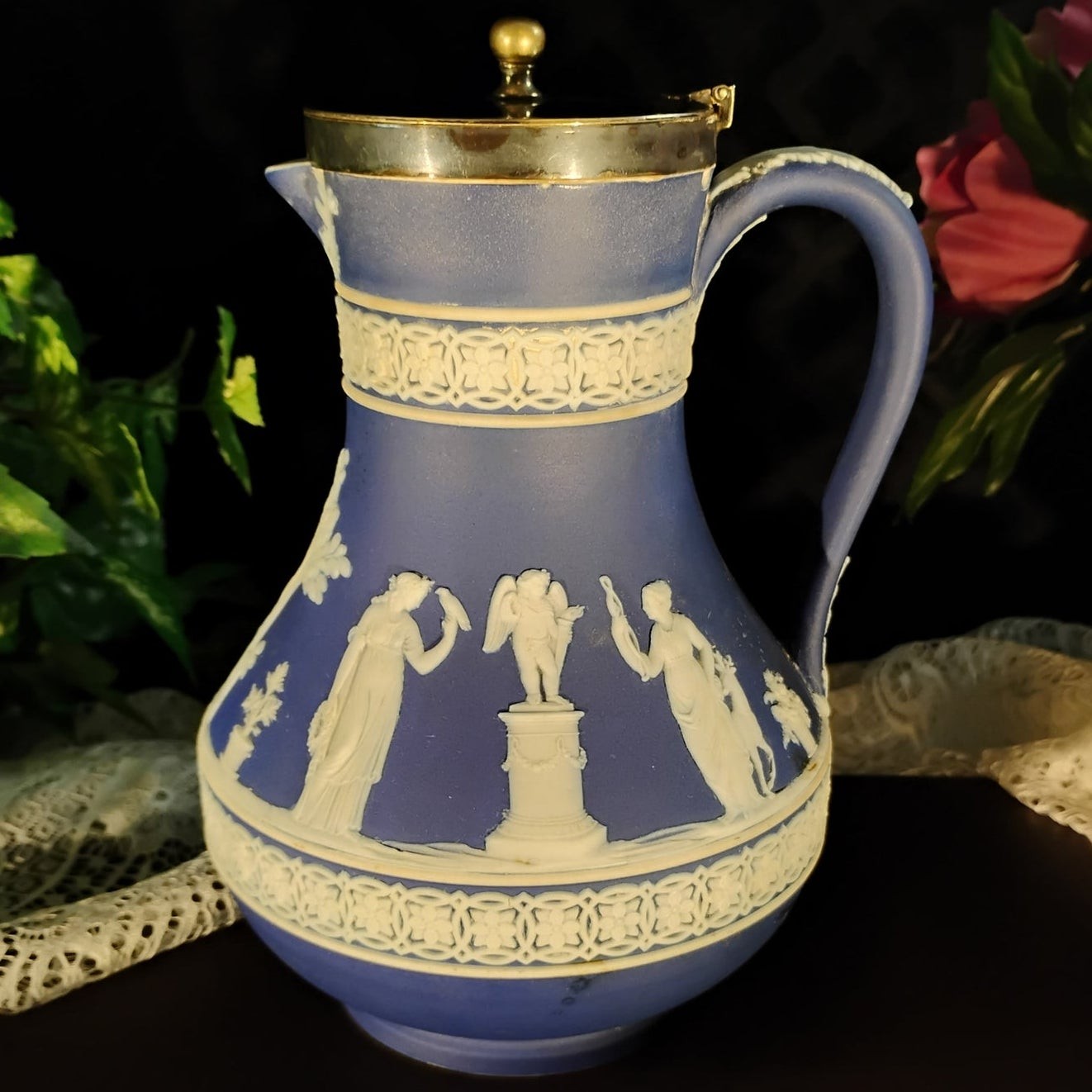 Wedgwood Blue Jasperware Antique 7