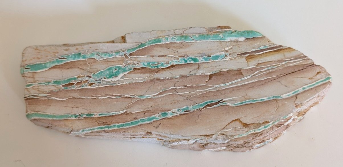 Australian Variscite Slab Gorgeous Ribbon Sections  425gr