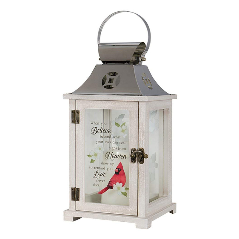 Carson 12718 Signs From Heaven Cardinal Memorial Lantern Multi Carson 12718 Signs From Heaven Cardinal Memorial Lantern Multi