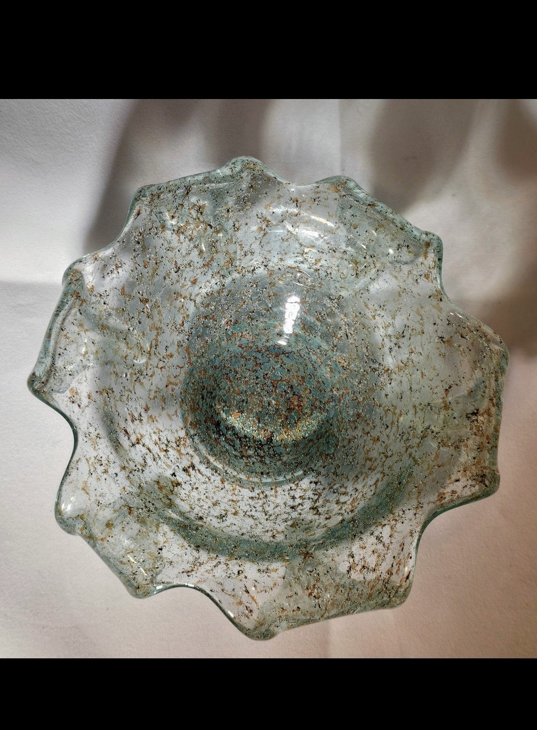MCM Crepusculo Bowl Ercole Barovier Fratelli Toso Italian Art Glass Aventurine MCM Crepusculo Bowl Ercole Barovier Fratelli Toso Italian Art Glass Aventurine