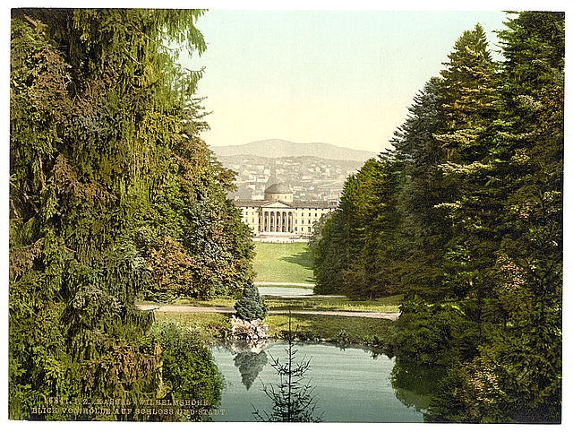Photo:Kassel Germany Wilhelmshohe Castle City View 1890s Photochrom