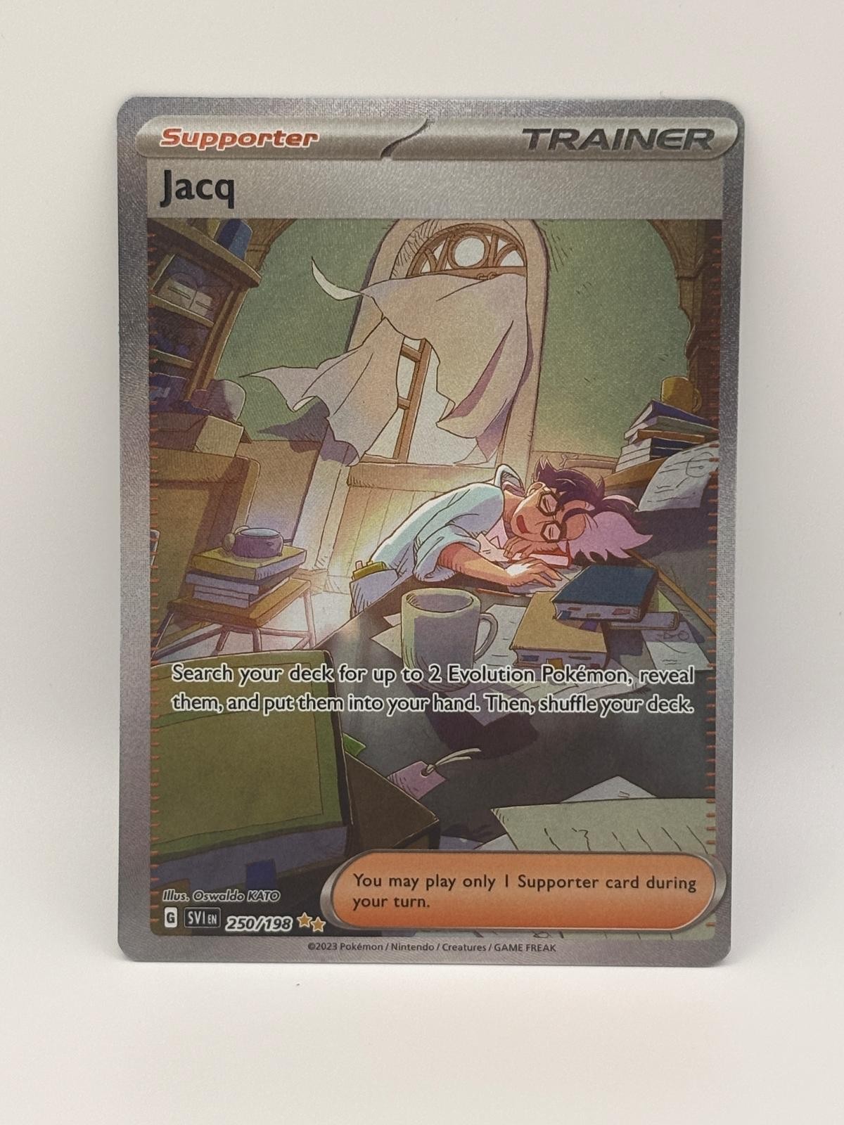 Jacq 250/198 Special Illustration Rare Scarlet & Violet Pokemon Holo NM