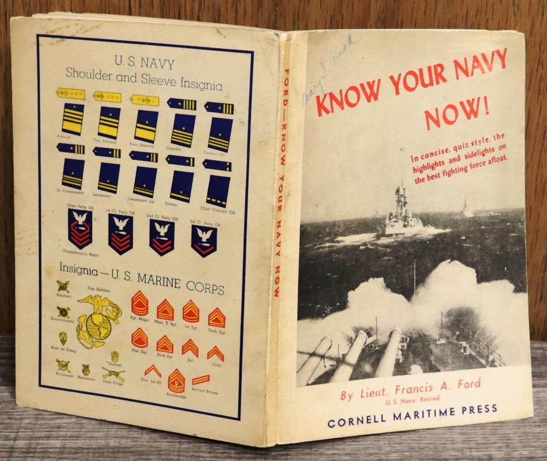 WW II KNOW YOUR NAVY NOW BY LIEUT. FRANCIS A FORD BOOKLET 1943 SC 84 PAGES WW II KNOW YOUR NAVY NOW BY LIEUT. FRANCIS A FORD BOOKLET 1943 SC 84 PAGES