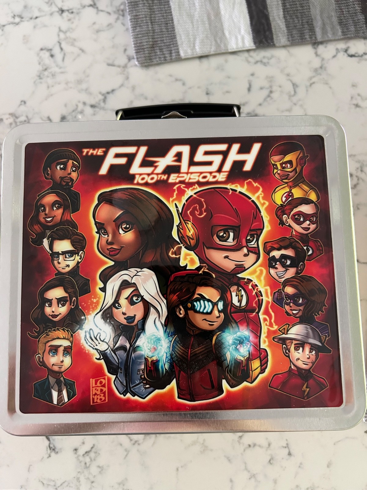 100th Episode ⚡️The Flash ⚡️ Metal Lunchbox Rare Collectible Not Sold In Stores 100th Episode ⚡️The Flash ⚡️ Metal Lunchbox Rare Collectible Not Sold In Stores